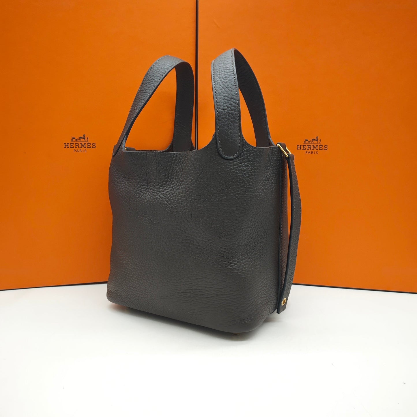 Hermès - Picotin 18 - Taurillon Clemence leather - Brown - (mini)