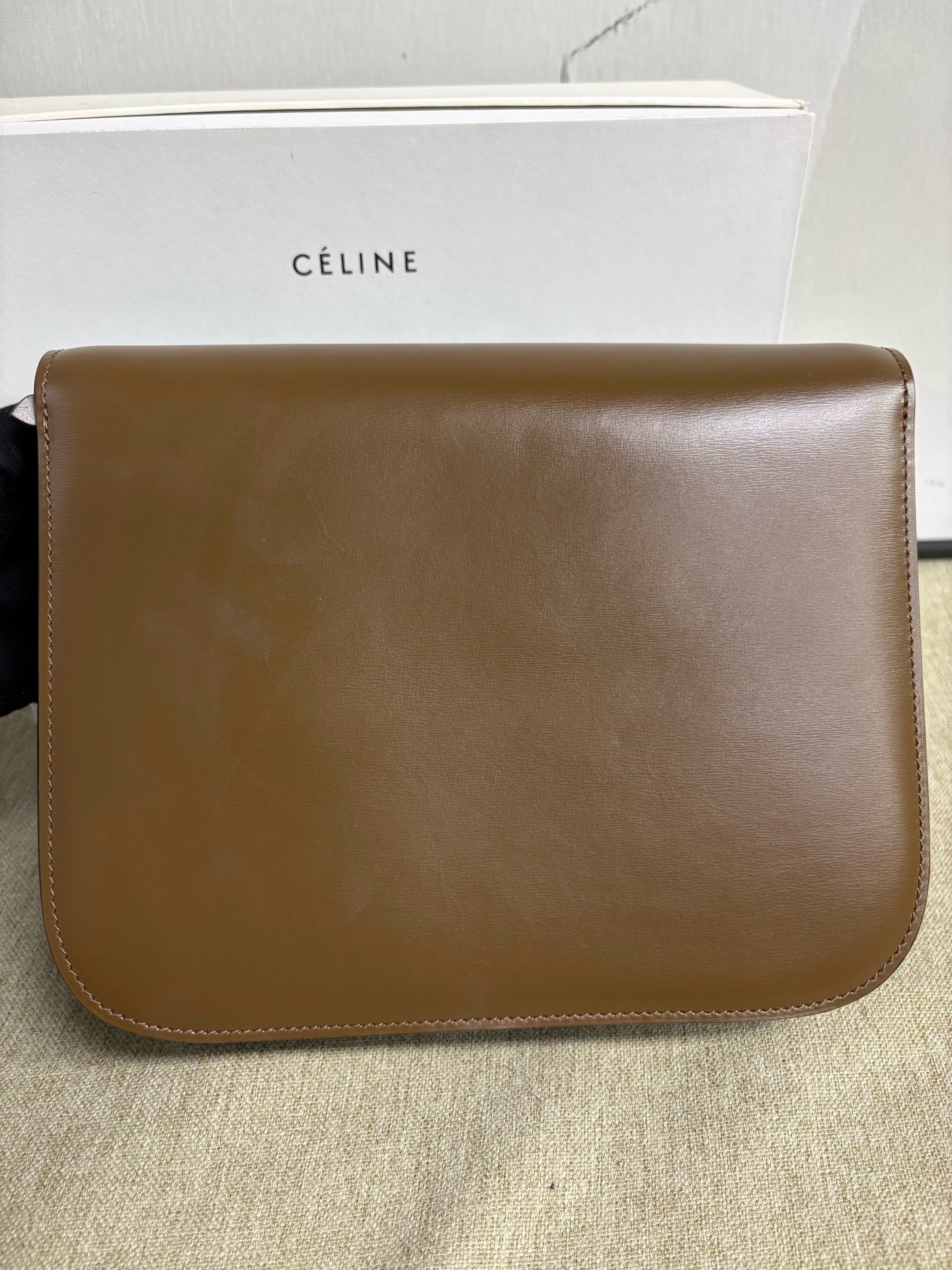 Celine - Classic Box - Cowhide leather - Brown - (Medium)