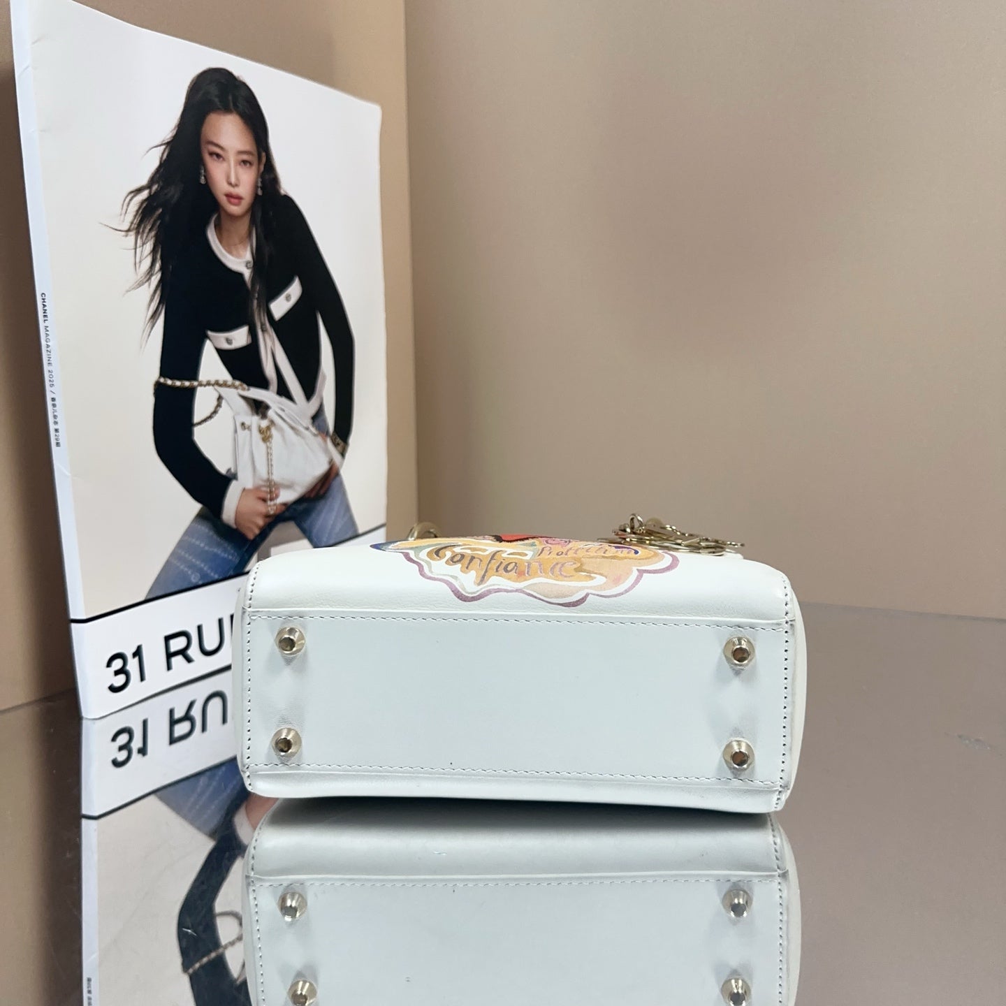 Dior - Lady Dior Mini (Amour Edition) - Leather - White - (mini)