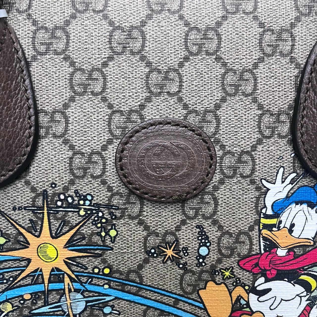 Gucci - Disney Donald Duck Tote Bag - GG Supreme canvas and leather - Multicolour - (medium)