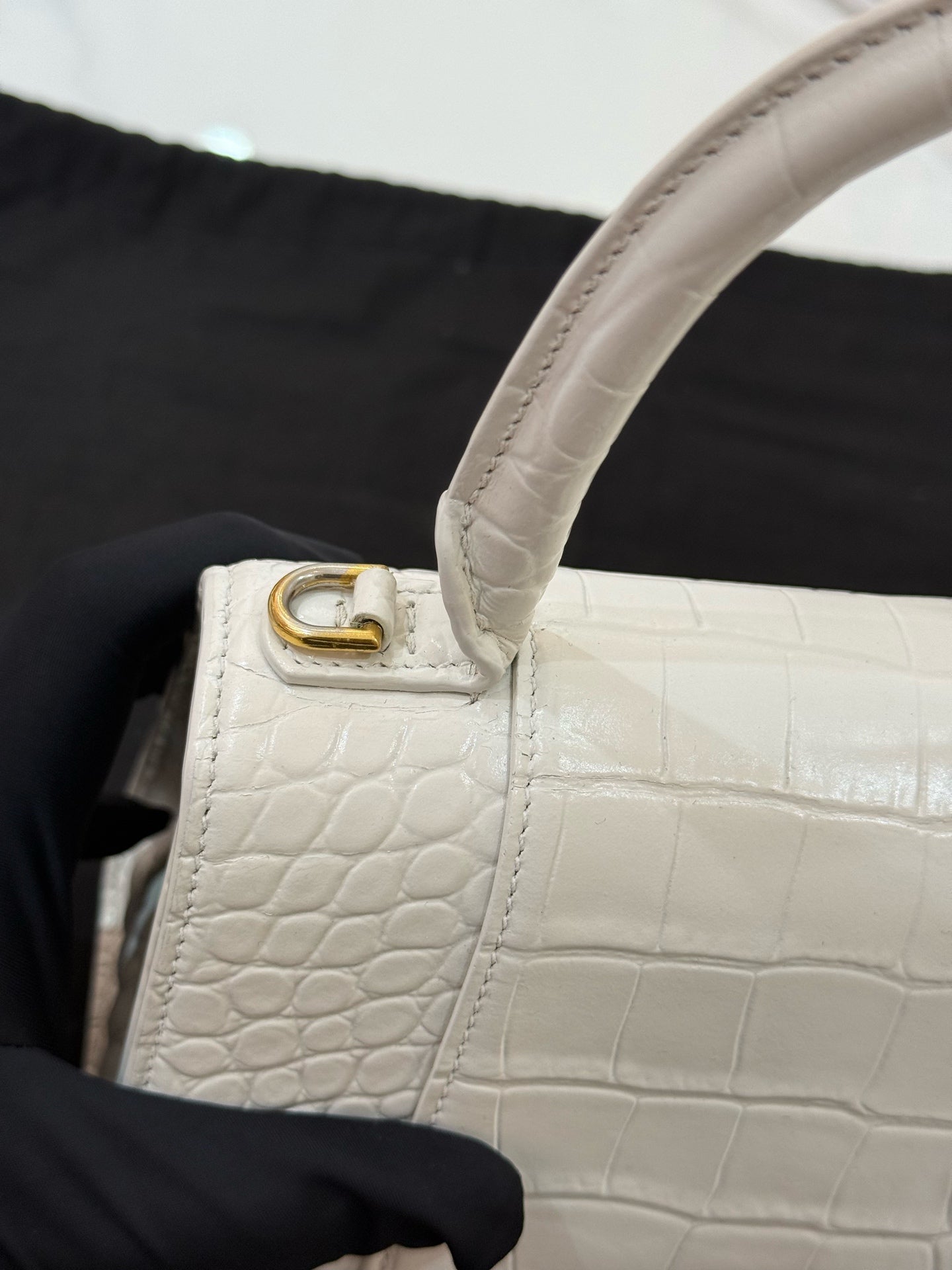 Balenciaga - Hourglass - Leather - White - (small)