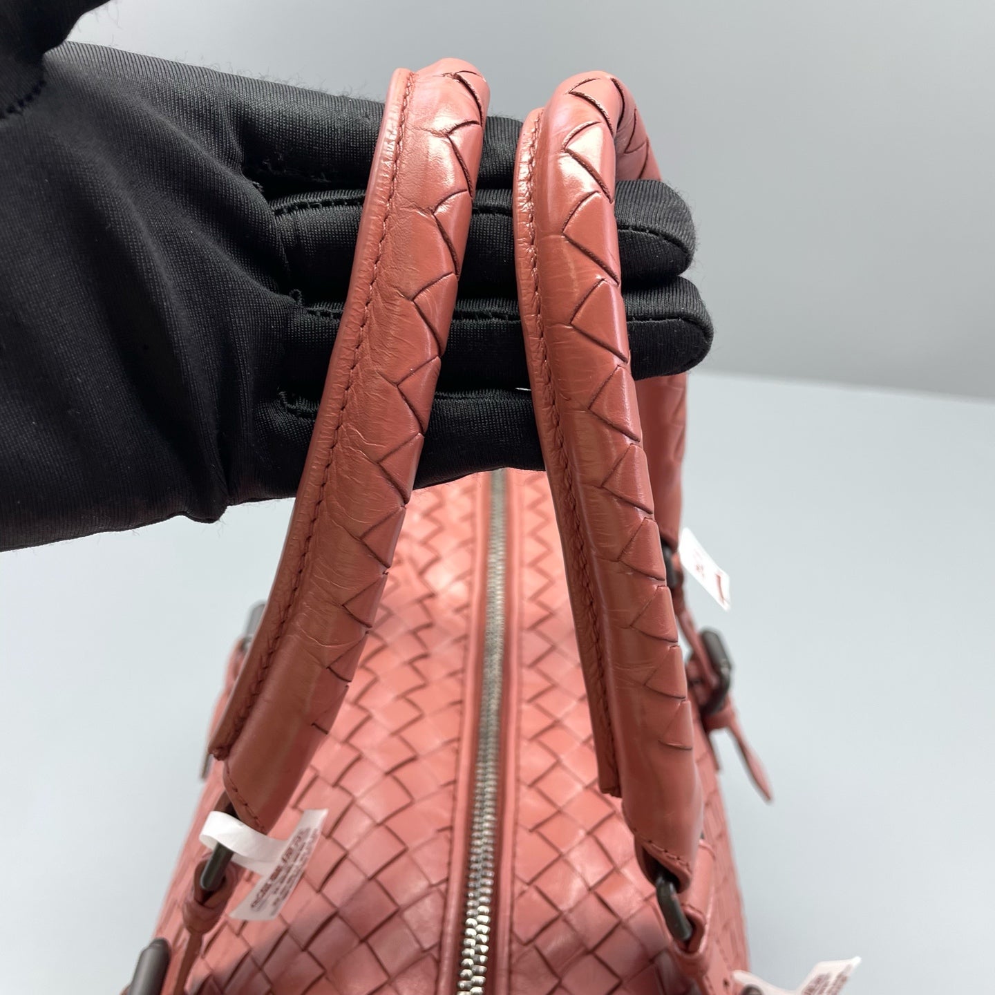 Bottega Veneta - Intrecciato Satchel - Leather - Dusty Rose with Gunmetal Hardware - (Medium)