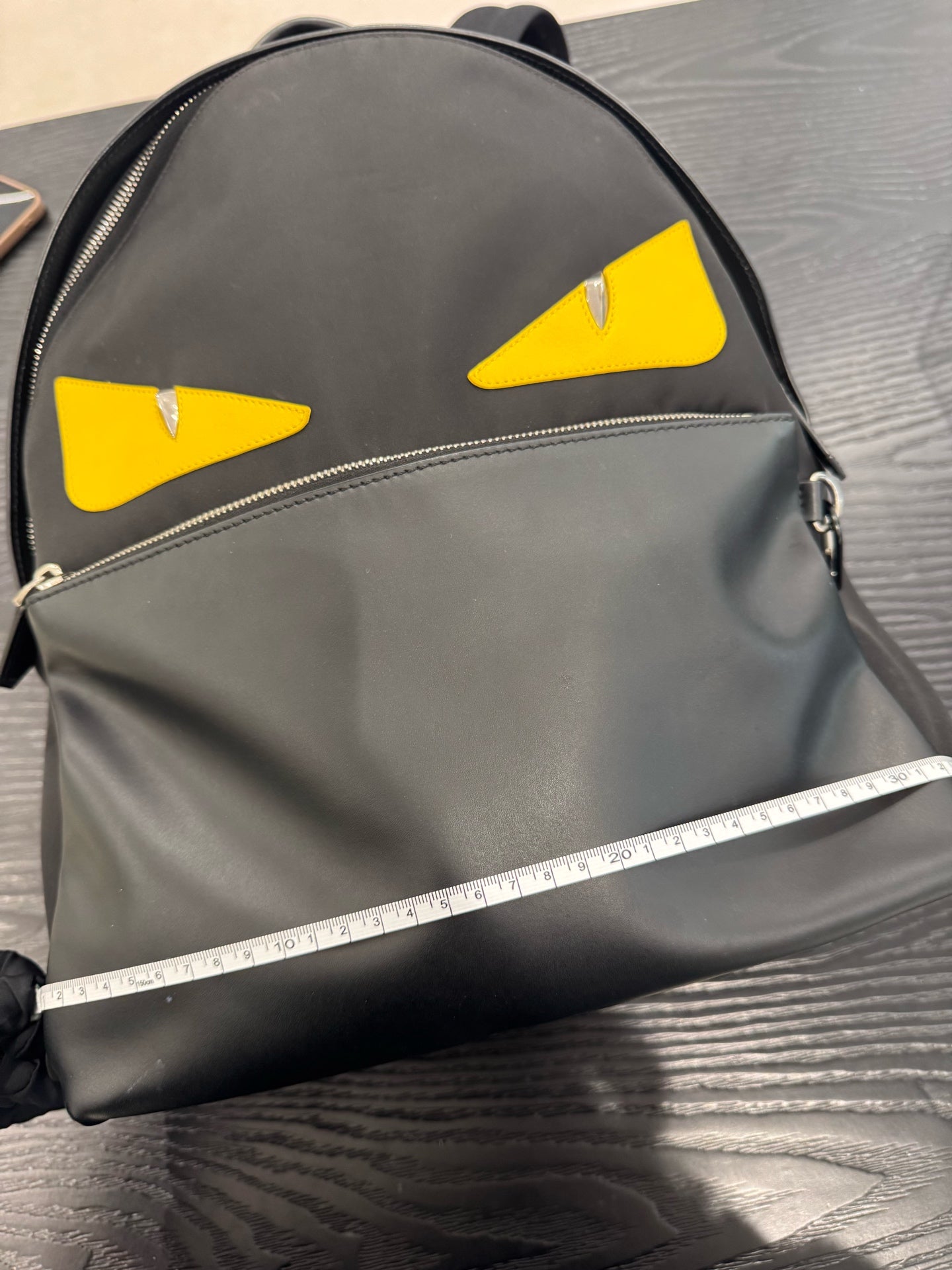 Fendi - Monster Eyes Backpack - Polyamide and Leather - Black - (Medium)
