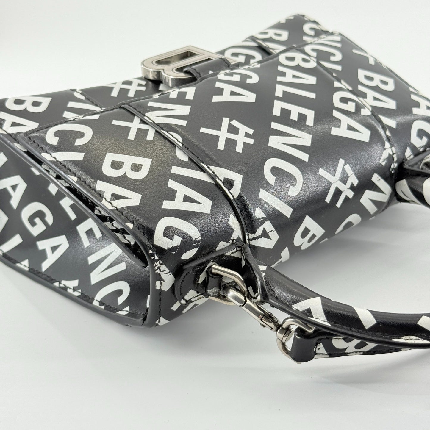 Balenciaga - Hourglass XS Year of the Ox Limited Edition - Leather - Black and White - (mini)