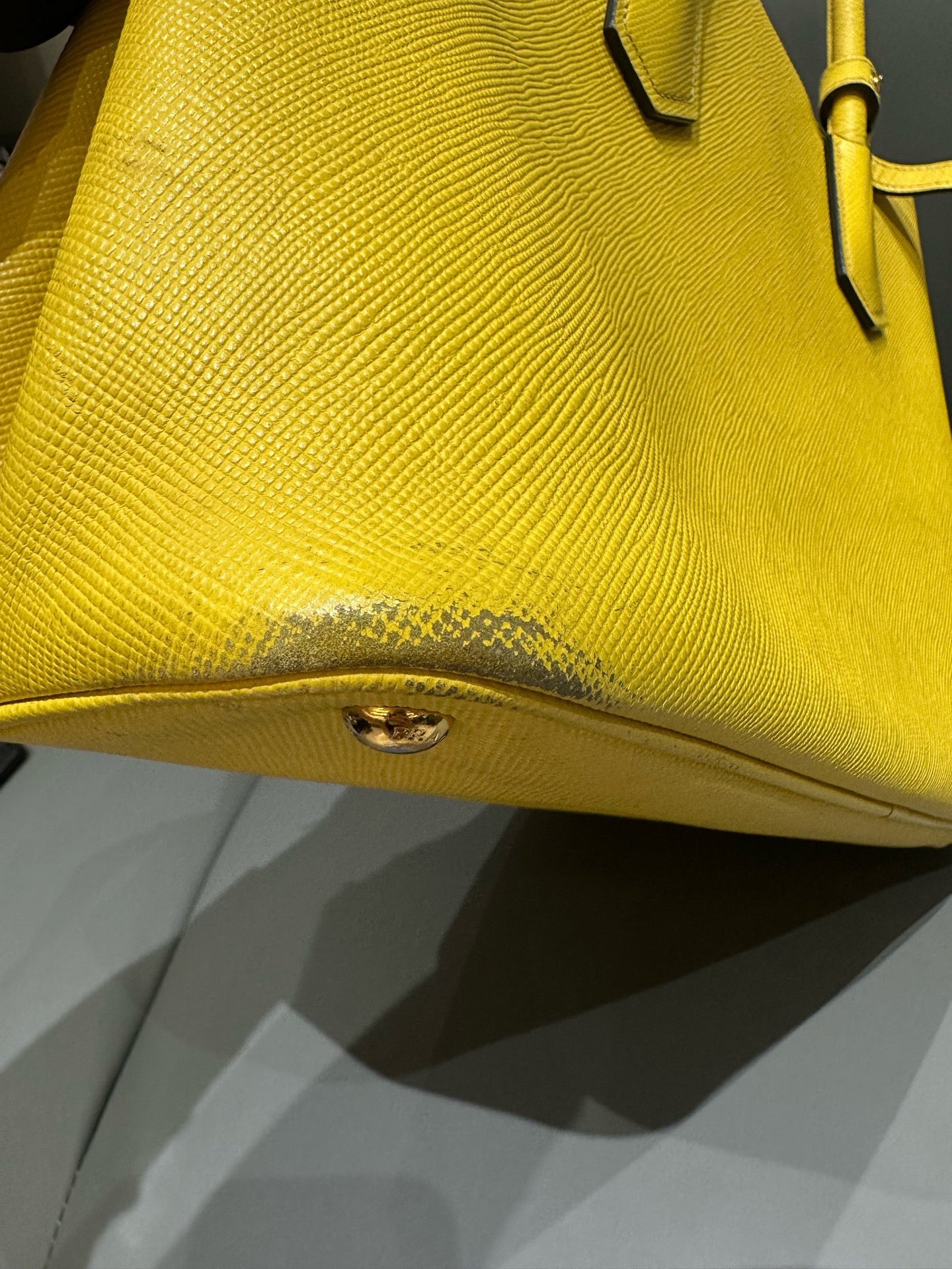Prada - Double Tote - Saffiano leather - Yellow - (Large)
