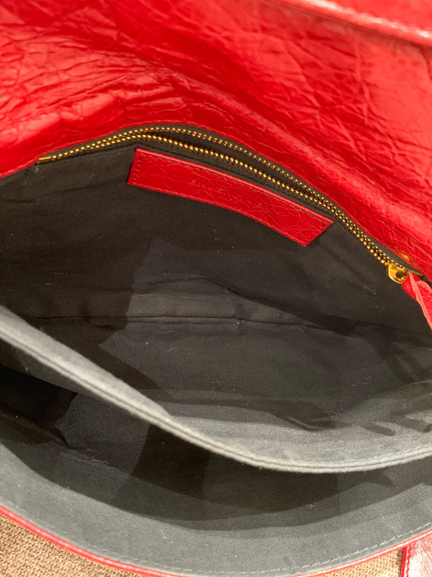 Balenciaga - Motorcycle Envelope Bag - Leather - Red - (small)