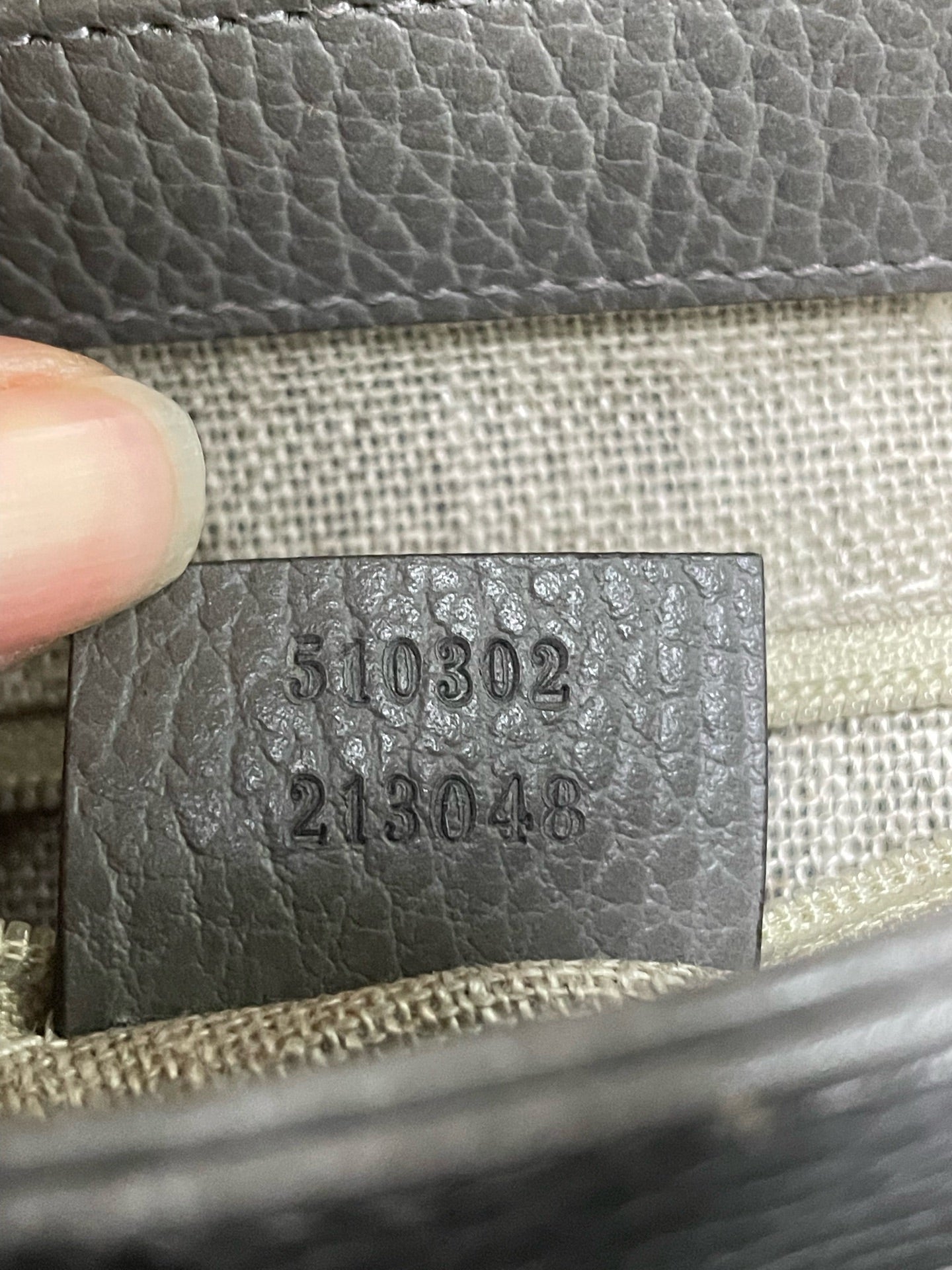 Gucci - Interlocking G Top Handle Flap Bag - Grained calfskin leather with canvas lining - Grey - (Medium)