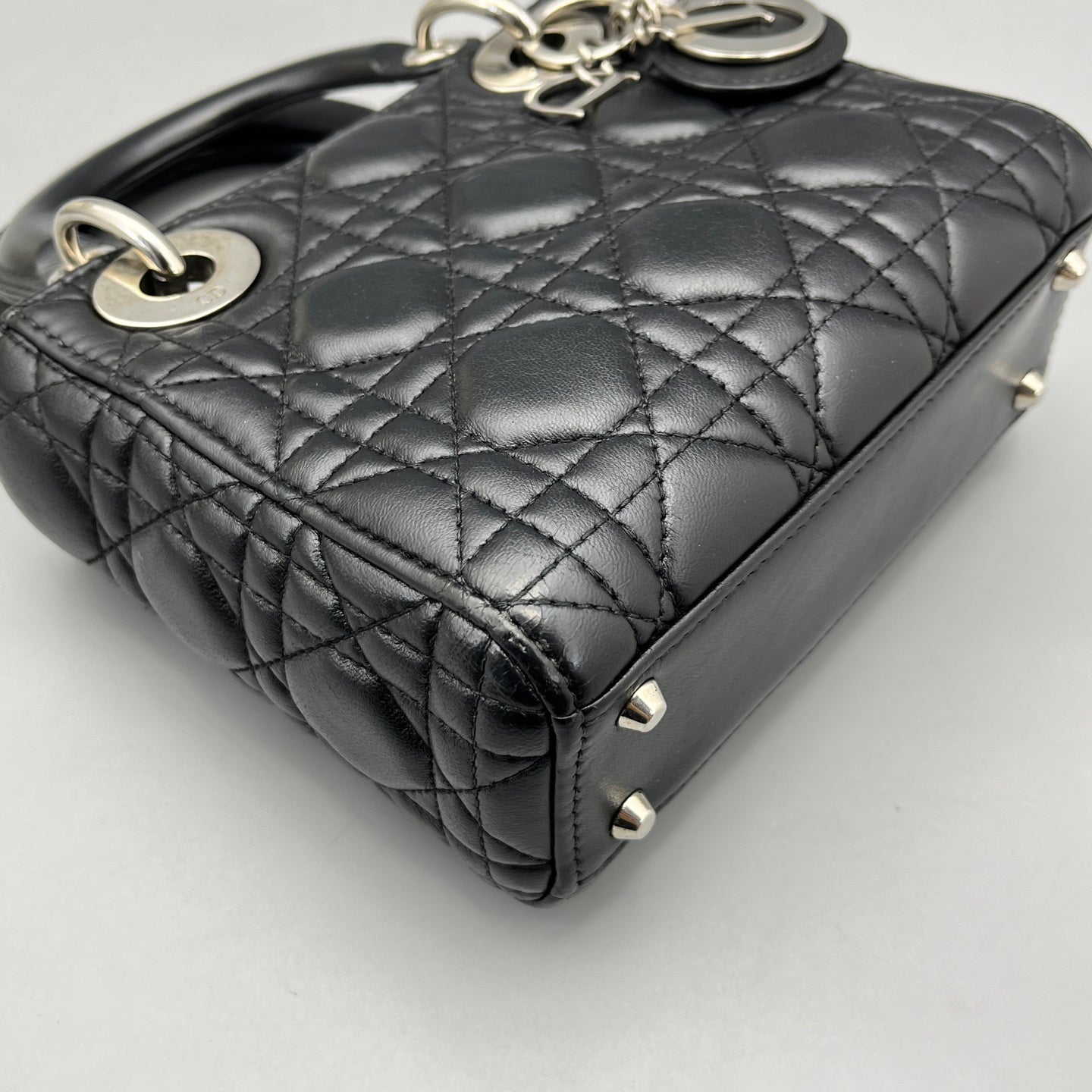 Dior - Lady Dior - Lambskin leather - Black - (mini)