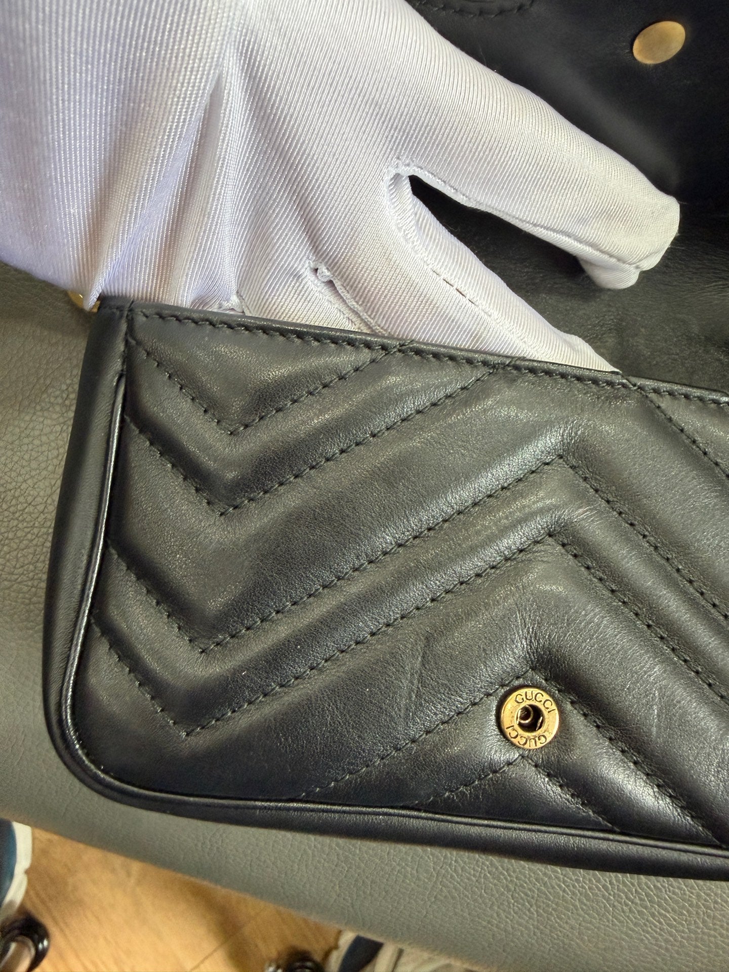 Gucci - GG Marmont Matelassé Mini Bag - Leather - Black - (mini)