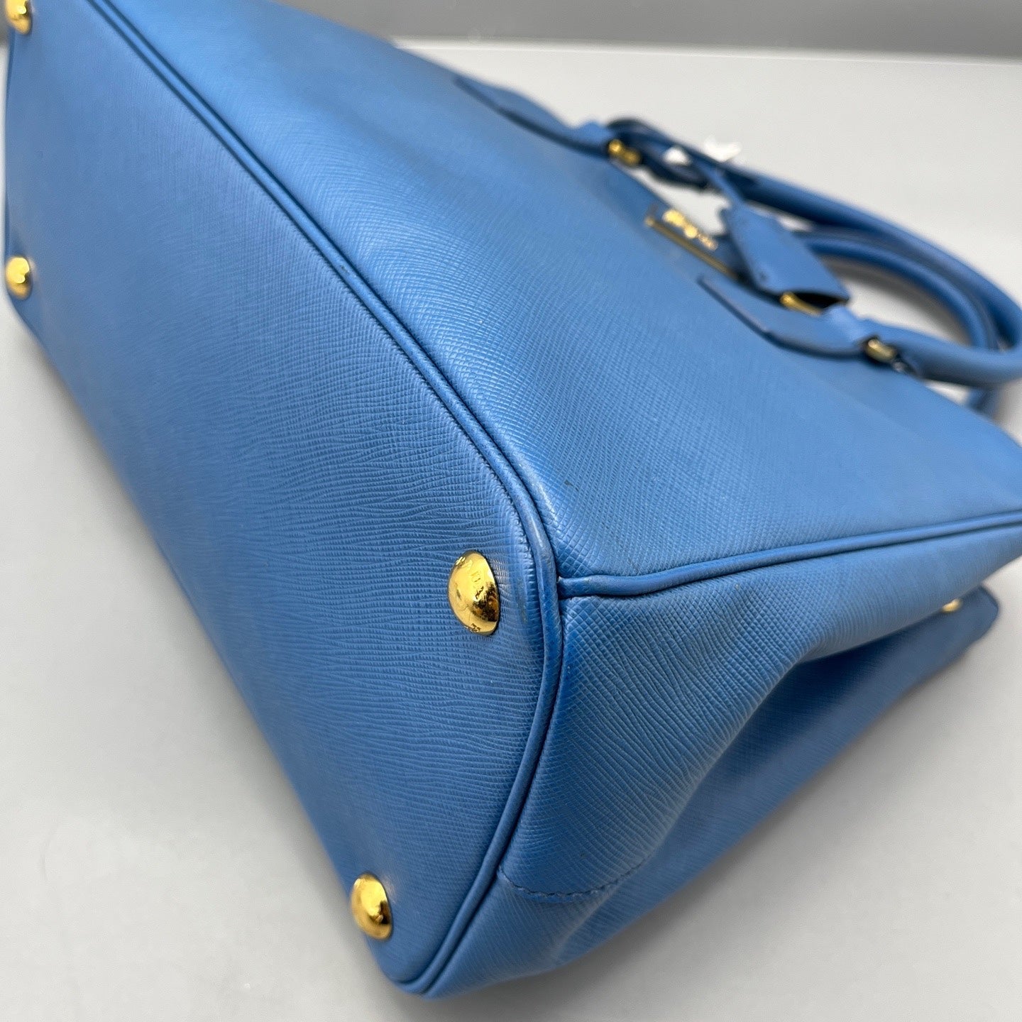 Prada - Galleria Saffiano Lux Tote - Saffiano leather - Blue - (medium)