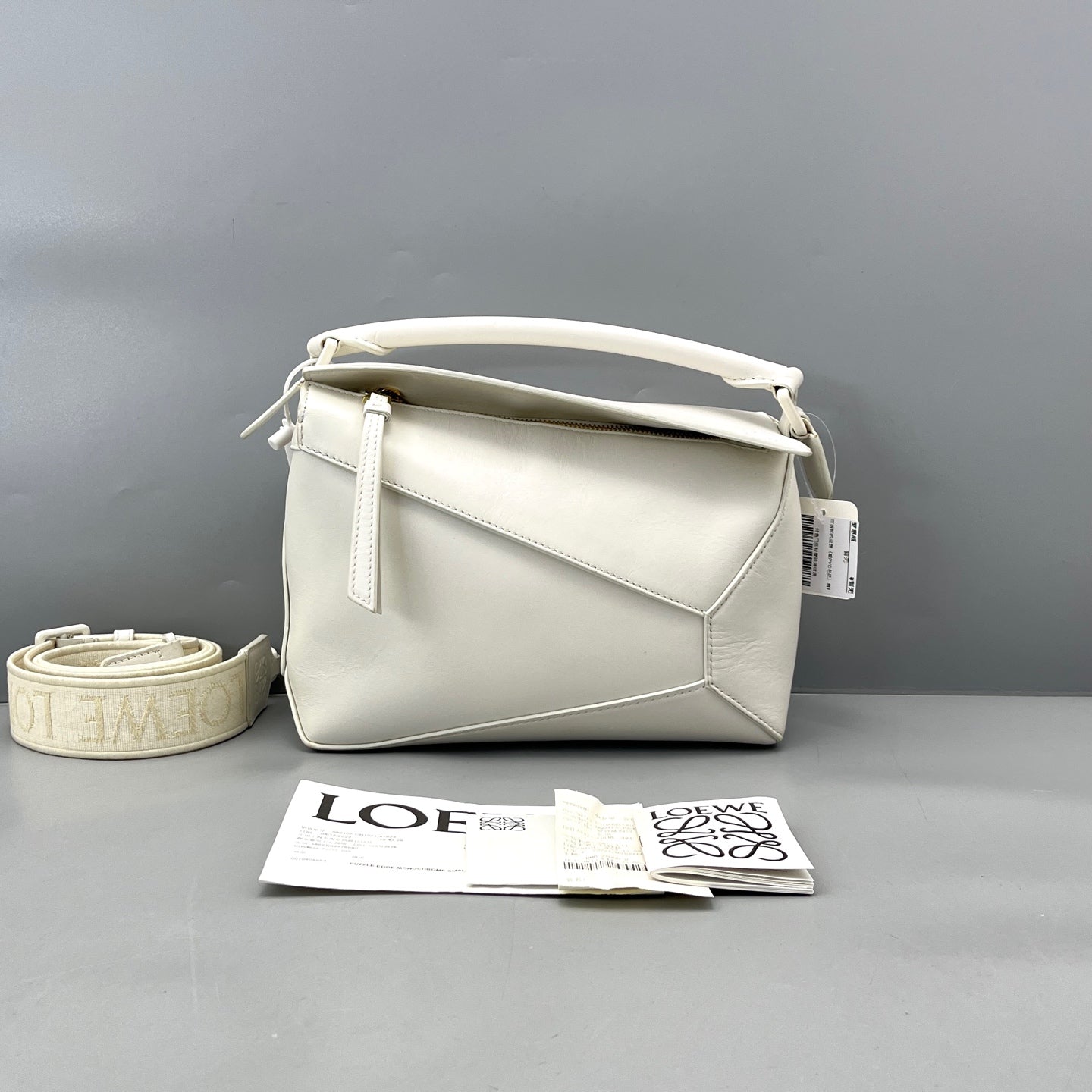 Loewe - Puzzle Small Bag - Leather - White - (small)