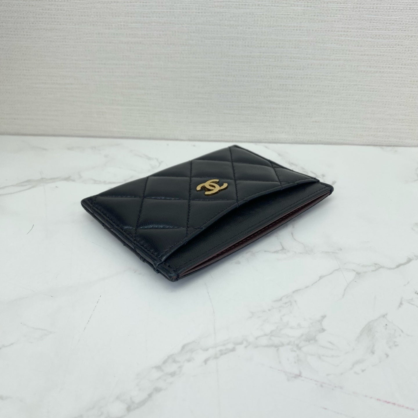 Chanel - Classic Flap Cardholder - Lambskin leather - Black - (small)