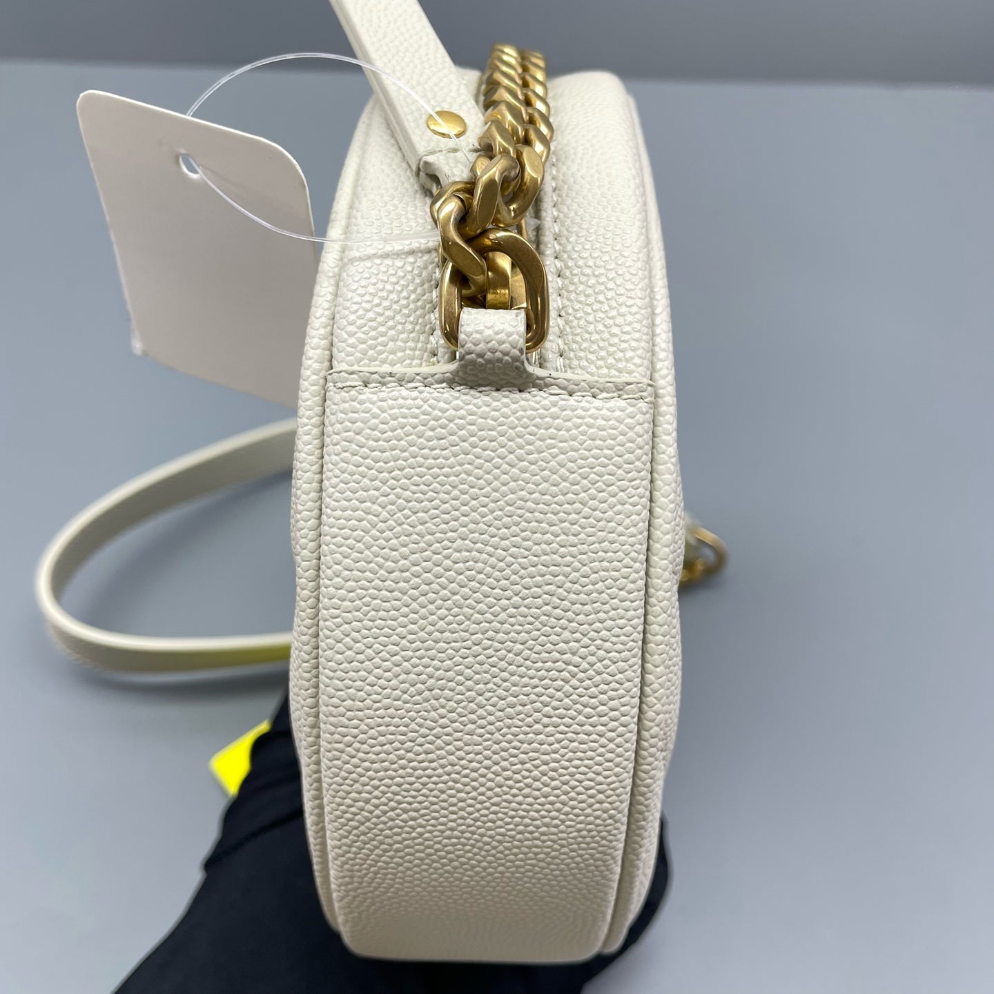 Saint Laurent - Circle Bag - Grained leather - White - (mini)