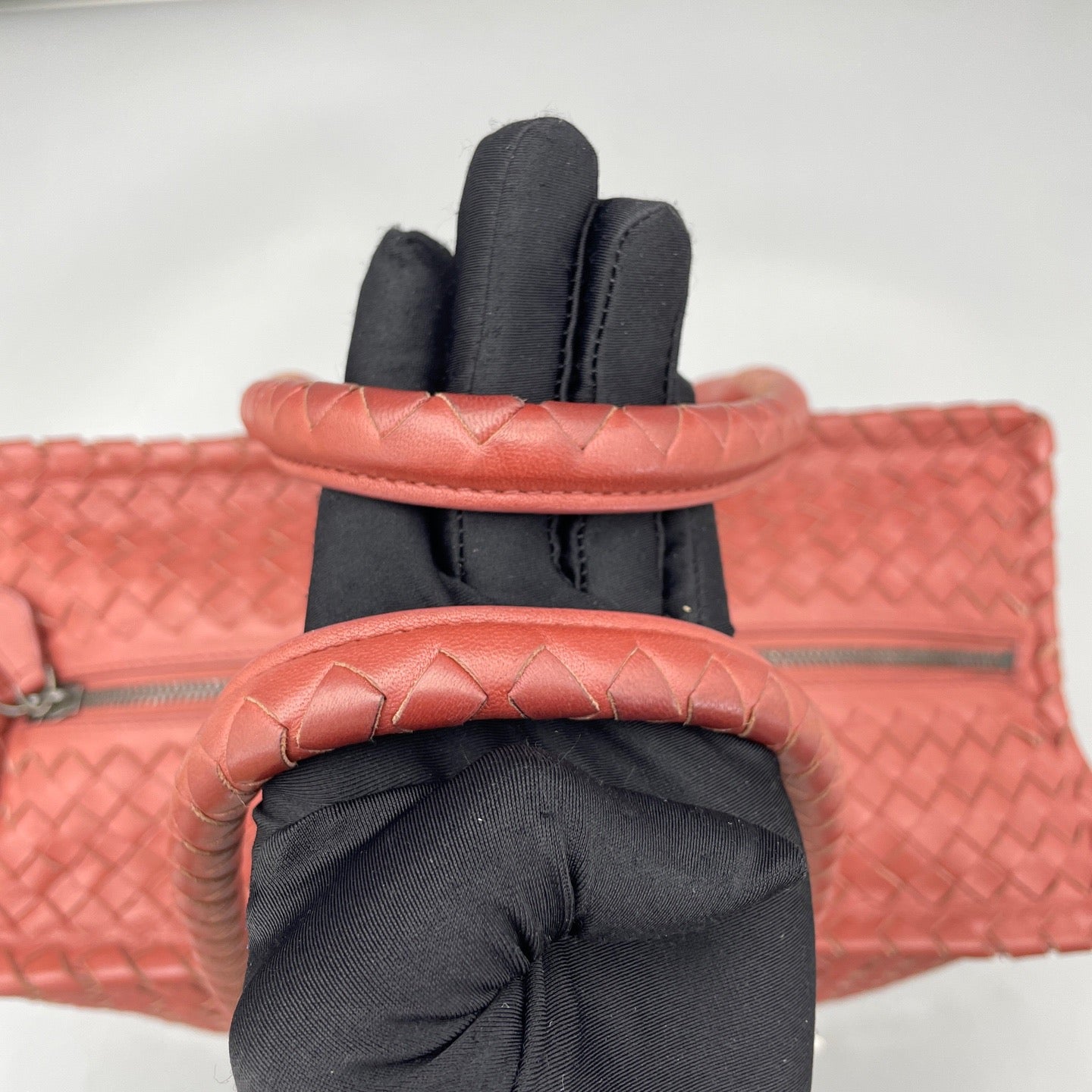 Bottega Veneta - Intrecciato Woven Tote A7012 - Lambskin leather - Red - (Medium)