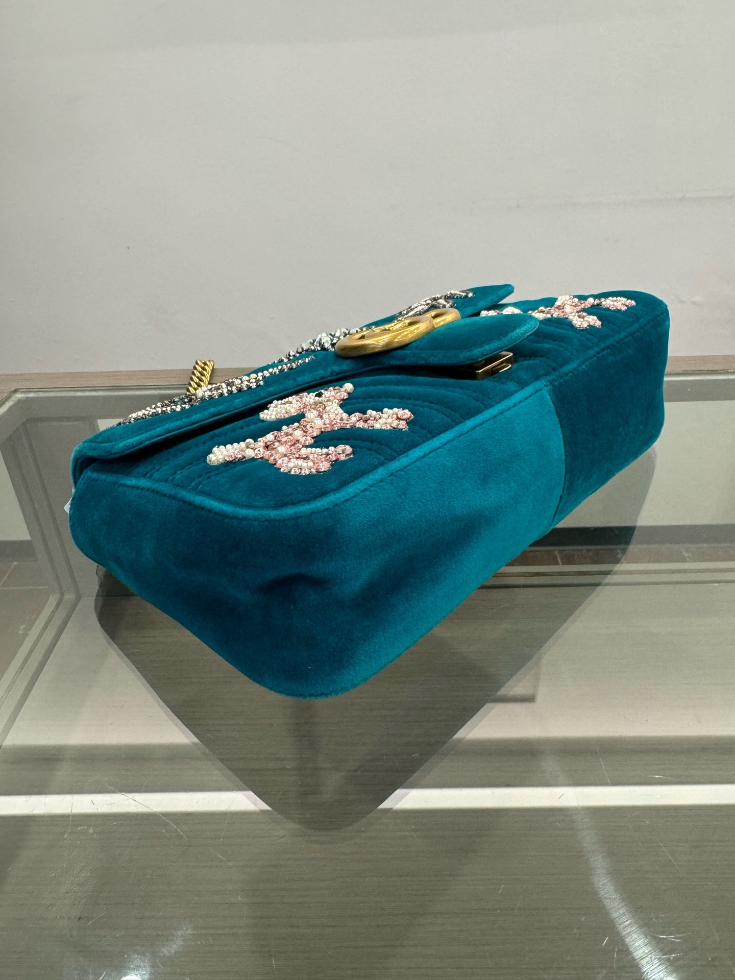 Gucci - Marmont Limited Edition - Velvet - Blue - (small)