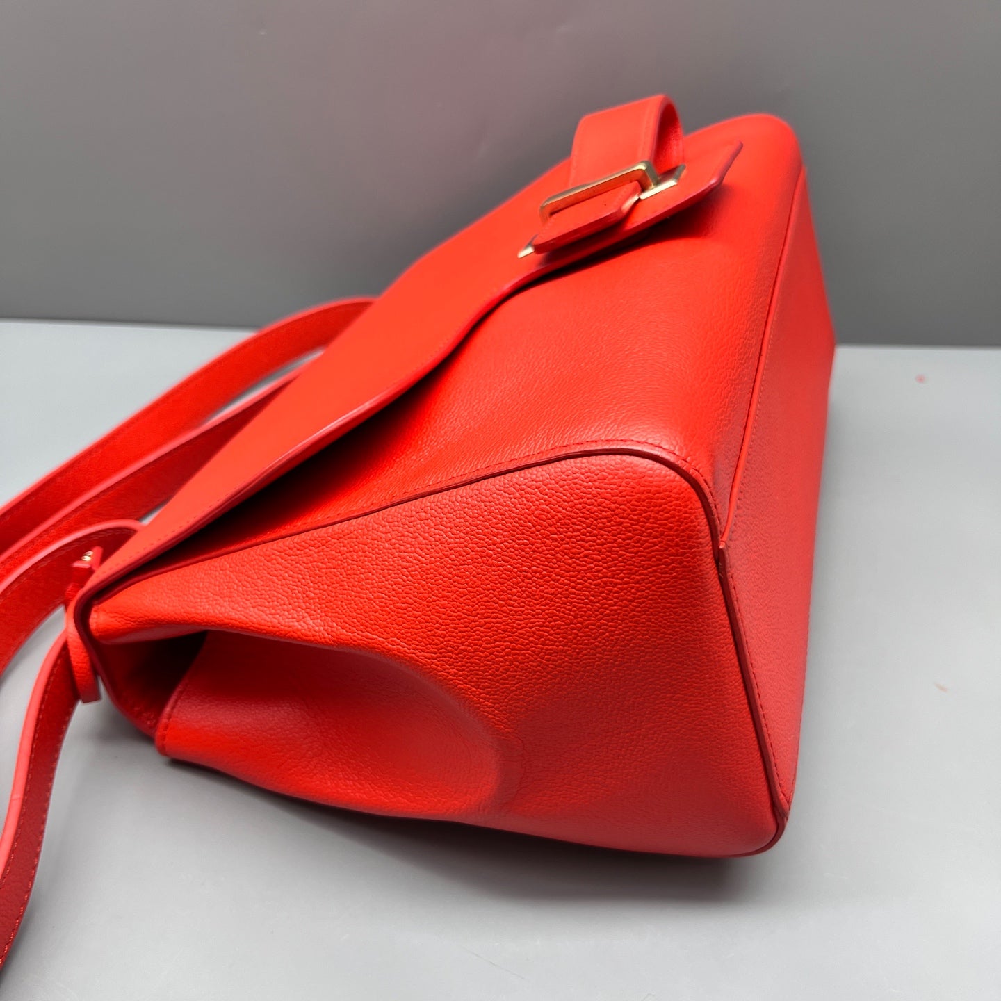 Delvaux - Simplissime - Grained leather - Orange-red - (Medium)
