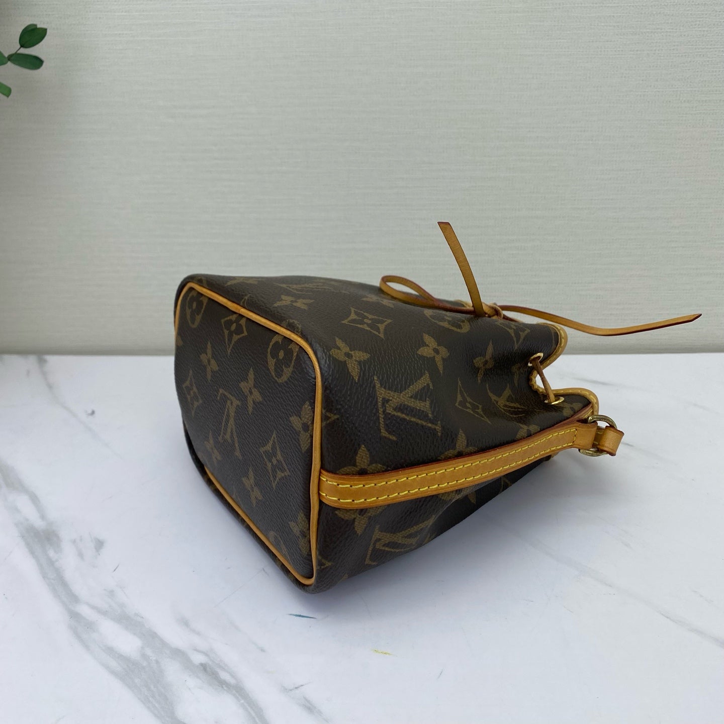 Louis Vuitton - Noe Nano - Monogram coated canvas with Vachetta leather trim - Brown - (mini)
