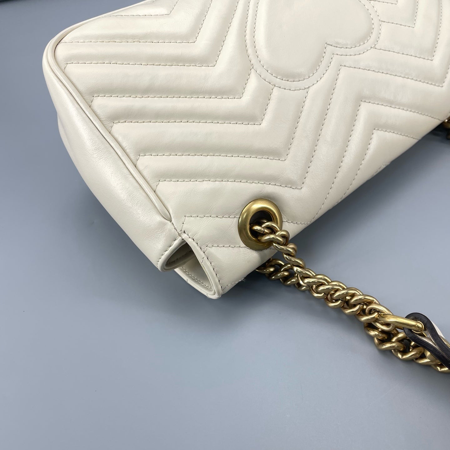 Gucci - Marmont 26 - Leather - White - (small)