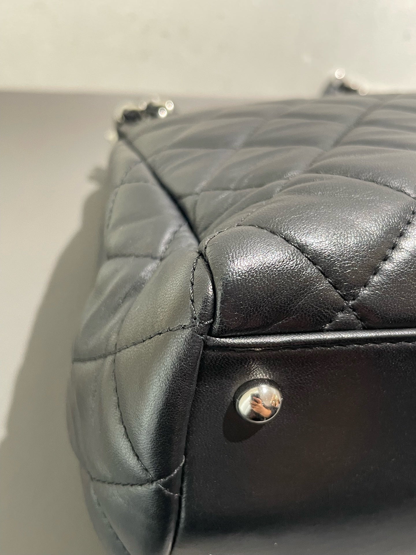 Chanel - Large Shopping Tote - Lambskin leather - Black - (Large)