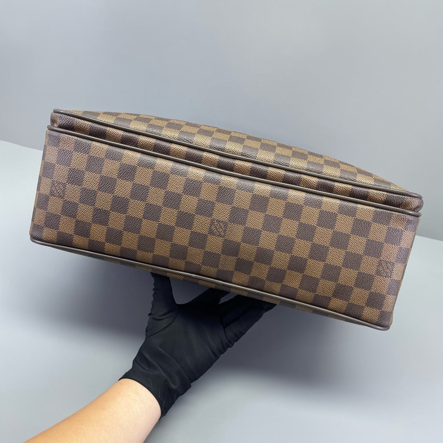 Louis Vuitton - Double-Layer Briefcase - Damier Ebene coated canvas with leather trim - Brown - (Medium)