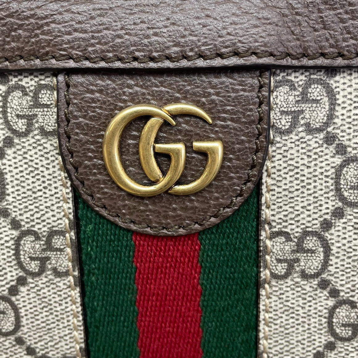 Gucci - Ophidia GG Supreme Camera Bag - GG Supreme canvas with leather trim - Beige and Brown - (Small)