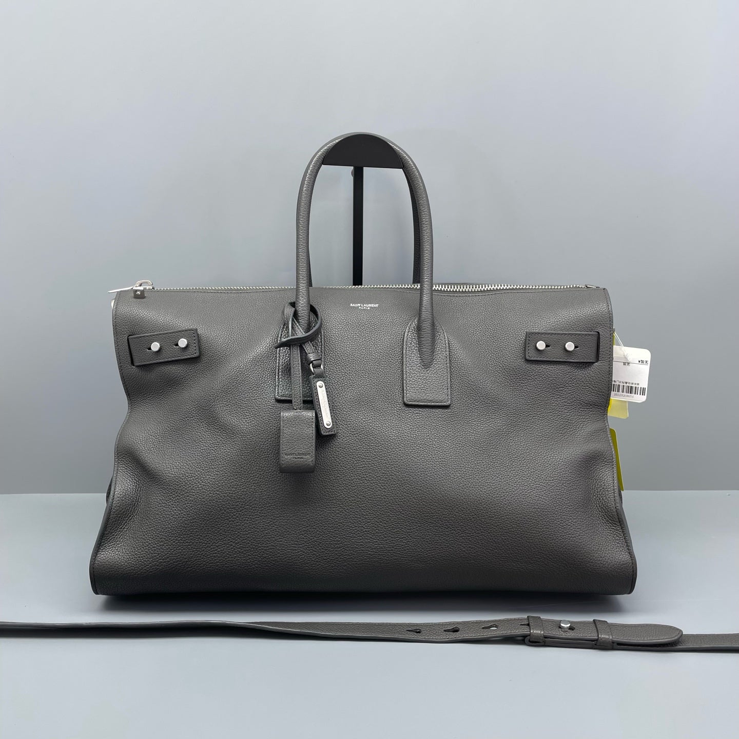 Saint Laurent - Sac de Jour - Pebbled calfskin leather - Grey - (Large)