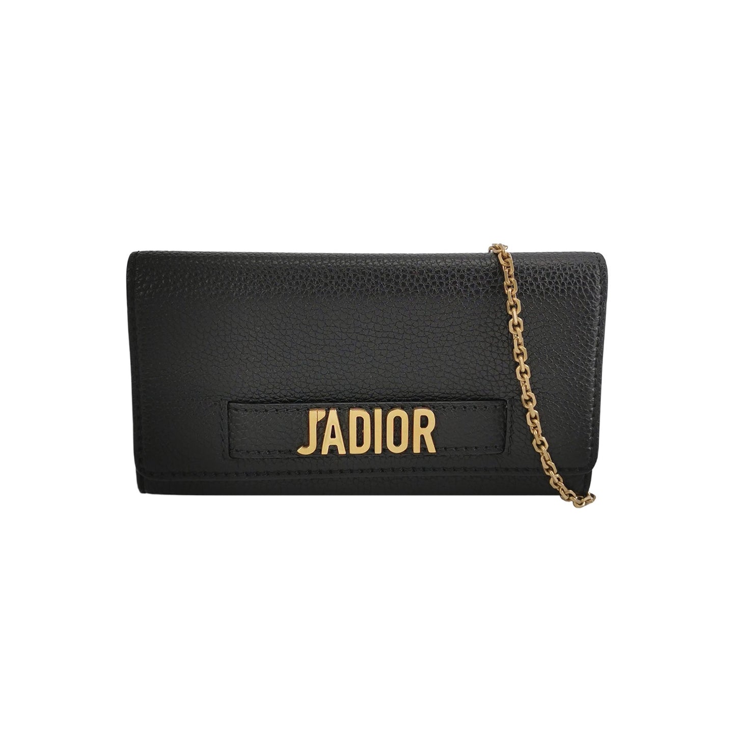 Dior - J'adior Wallet on Chain - Leather - Black - (mini)