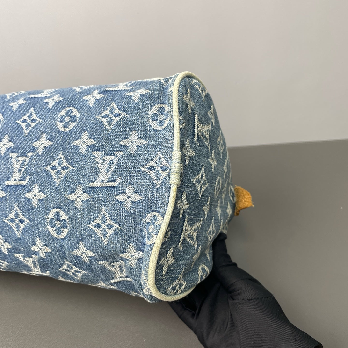Louis Vuitton - Monogram Denim Boston Bag - Denim and Vachetta Leather - Blue - (medium)