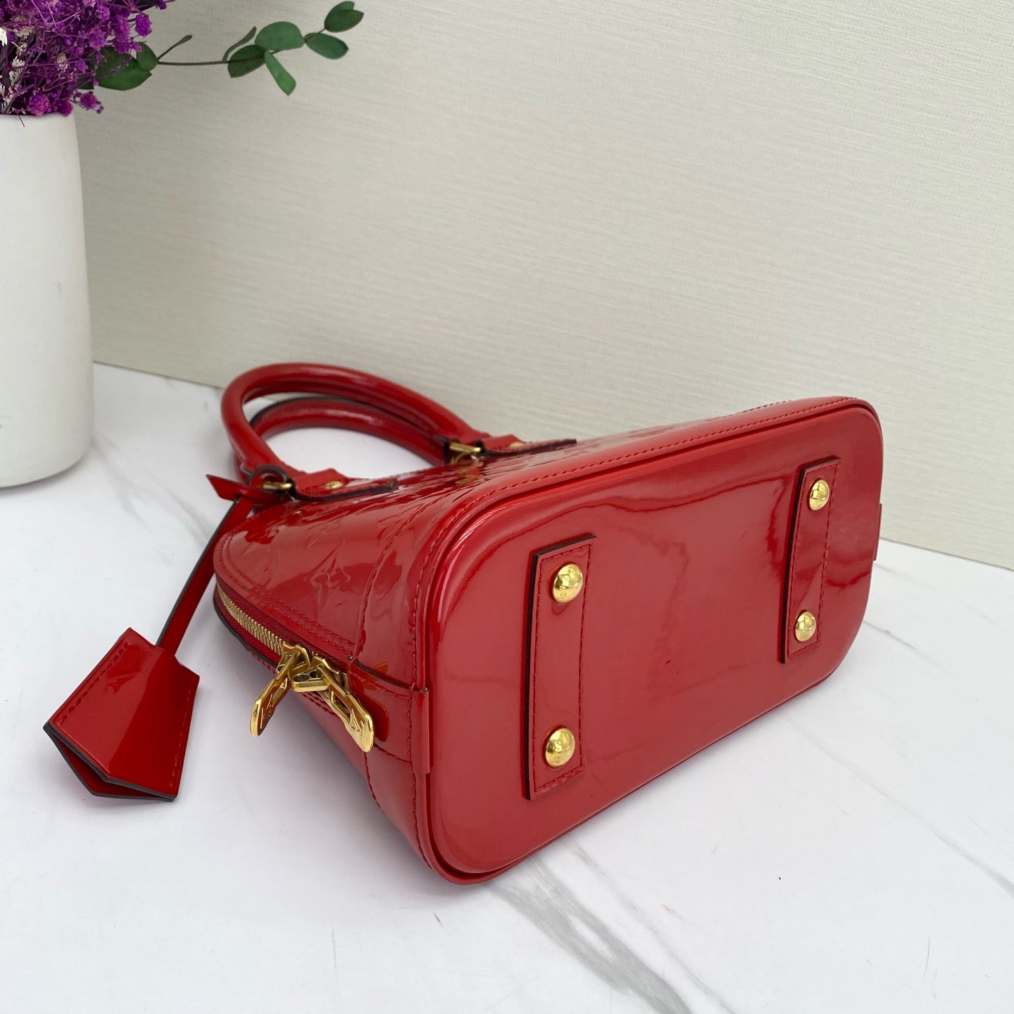 Louis Vuitton - Alma BB - Patent leather - Red - (mini)
