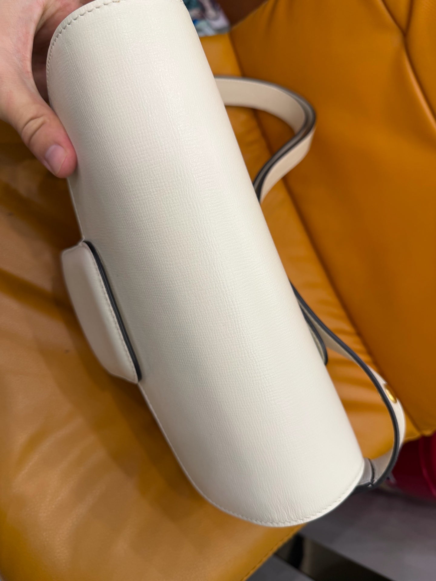 Gucci - Horsebit 1955 Shoulder Bag - Leather - Off-white - (medium)
