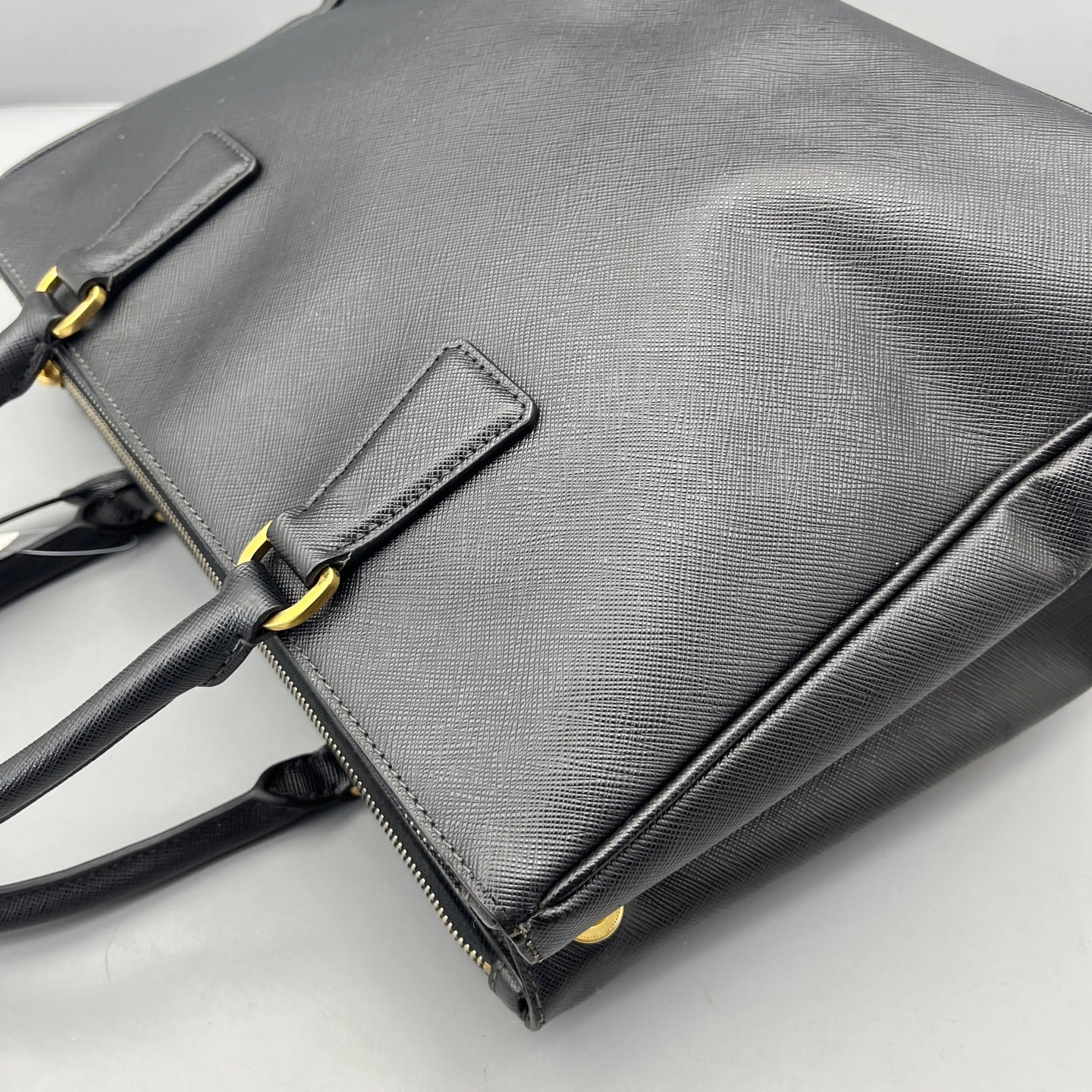 Prada - Galleria (Saffiano Lux Double Zip Tote) - Saffiano leather - Black - (medium)