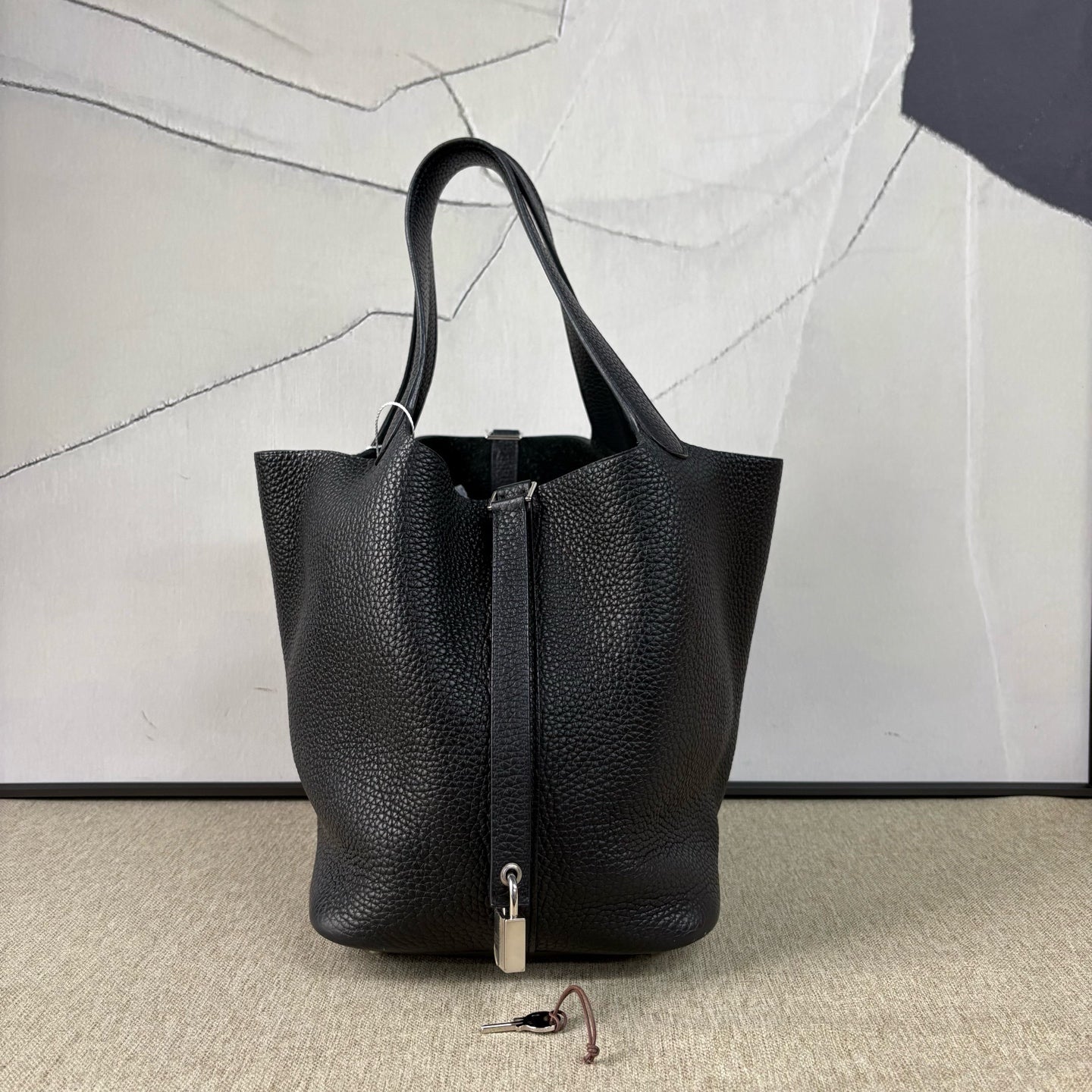 Hermès - Picotin Lock 22 - Togo leather - Black - (Medium)