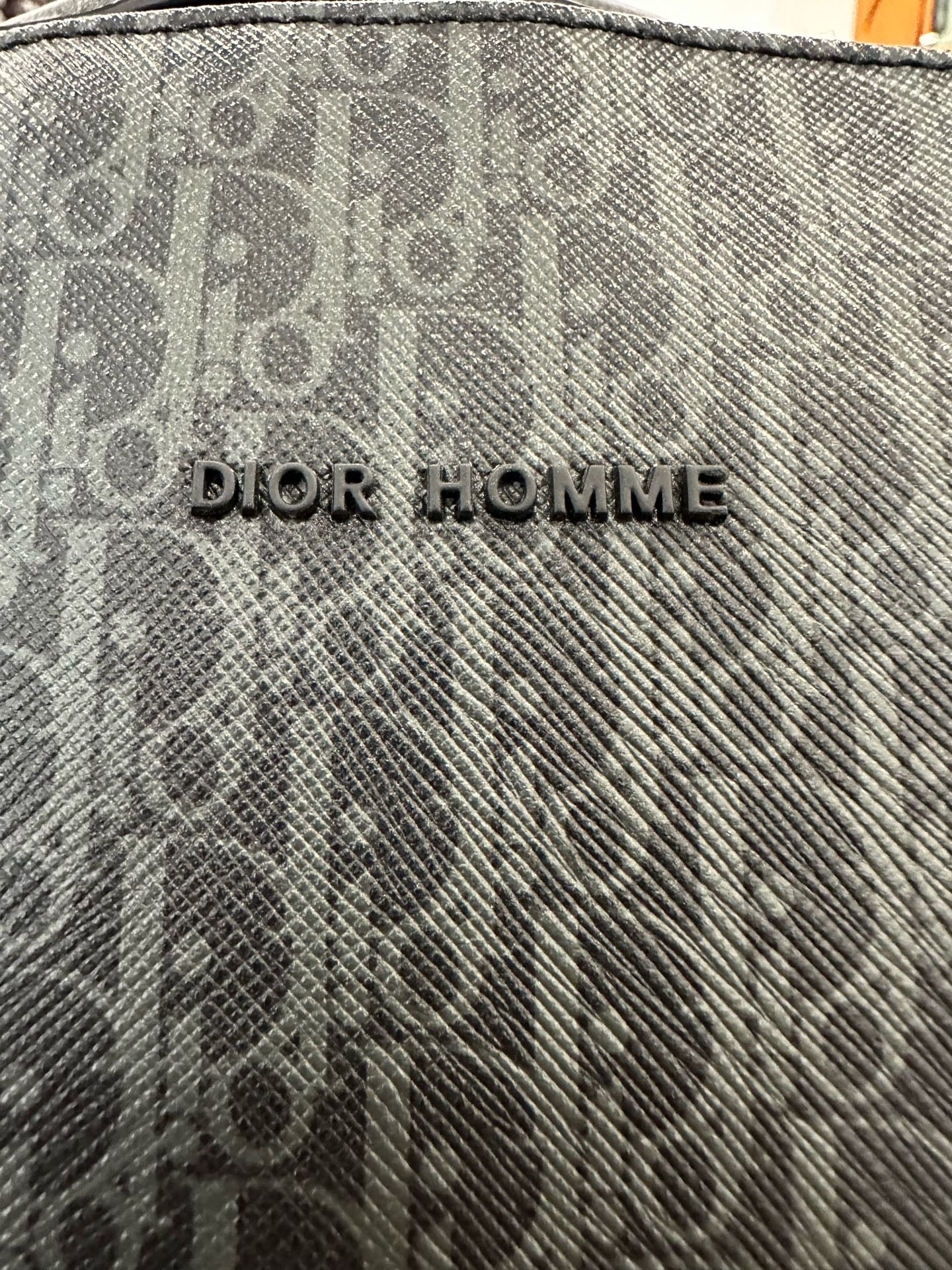 Dior - Dior Homme Oblique Backpack - Coated canvas with leather trim - Black - (medium)