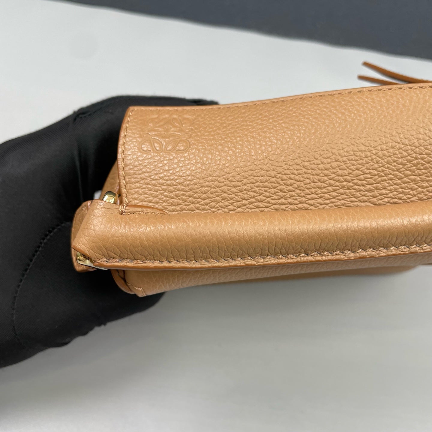 Loewe - Puzzle Mini - Grained calfskin leather - Toffee - (mini)
