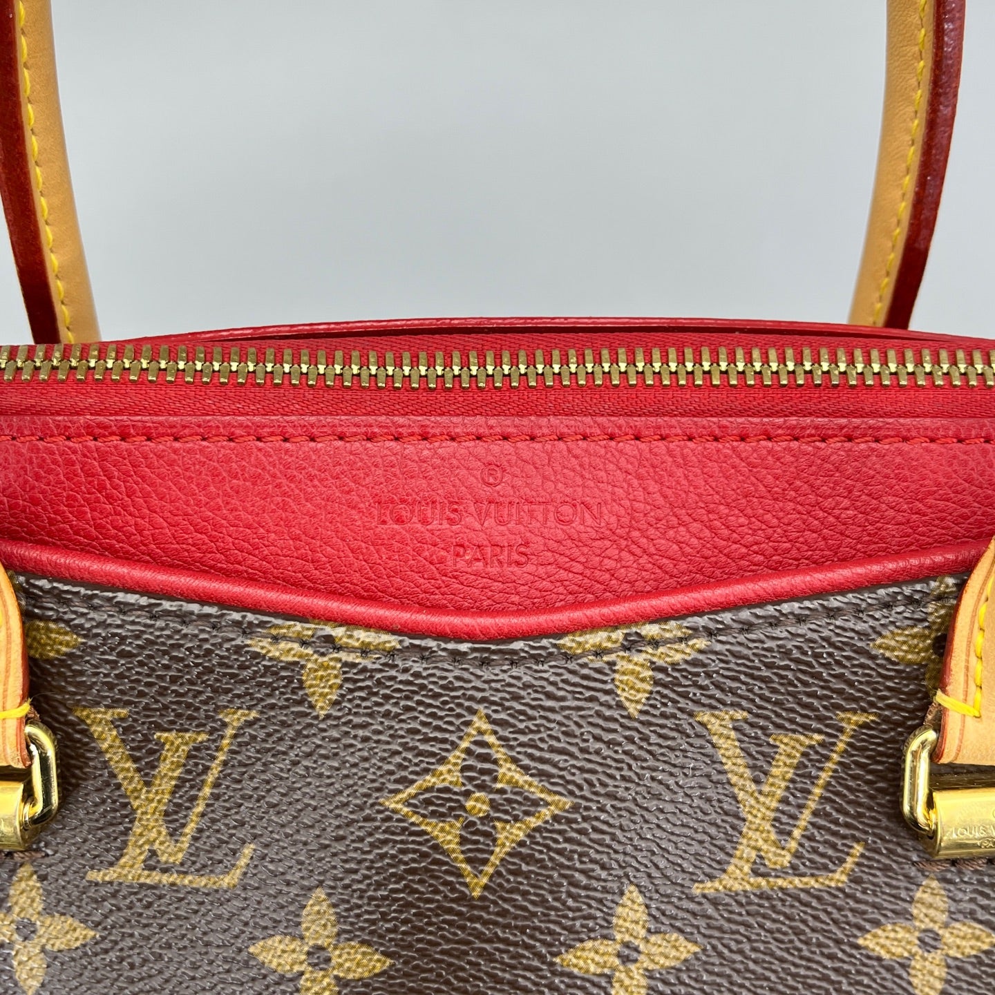 Louis Vuitton - Totally MM - Monogram coated canvas, Vachetta leather - Brown, Red - (Medium)