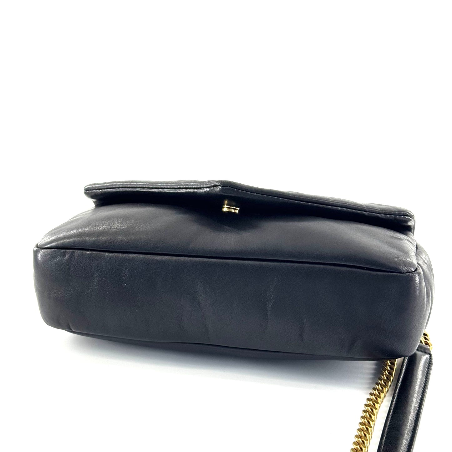 Saint Laurent - Calypso Envelope Chain Bag - Lambskin leather - Black with Gold-Tone Hardware - (Medium)