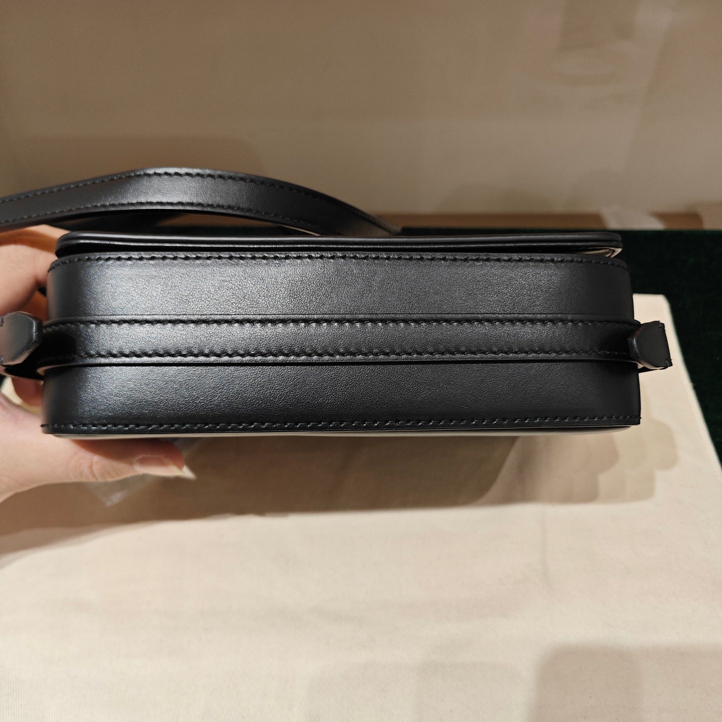 Burberry - Horseferry Logo Flap Bag - Leather - Black - (Small)