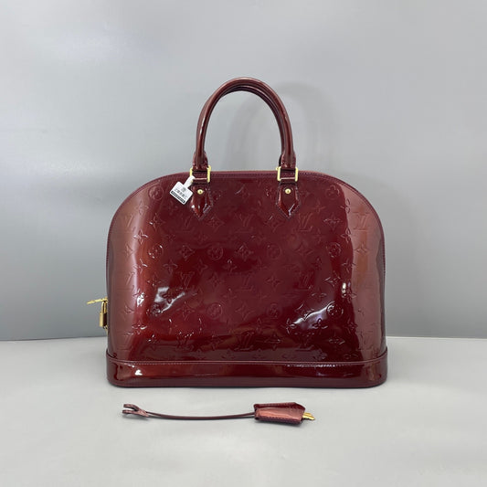Louis Vuitton - Alma GM - Patent leather - Burgundy - (Large)