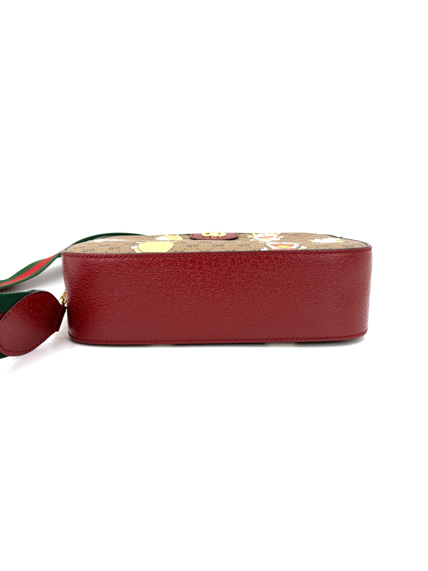 Gucci - Doraemon x GG Supreme Camera Bag - Coated canvas with leather trim - Brown - (Small)