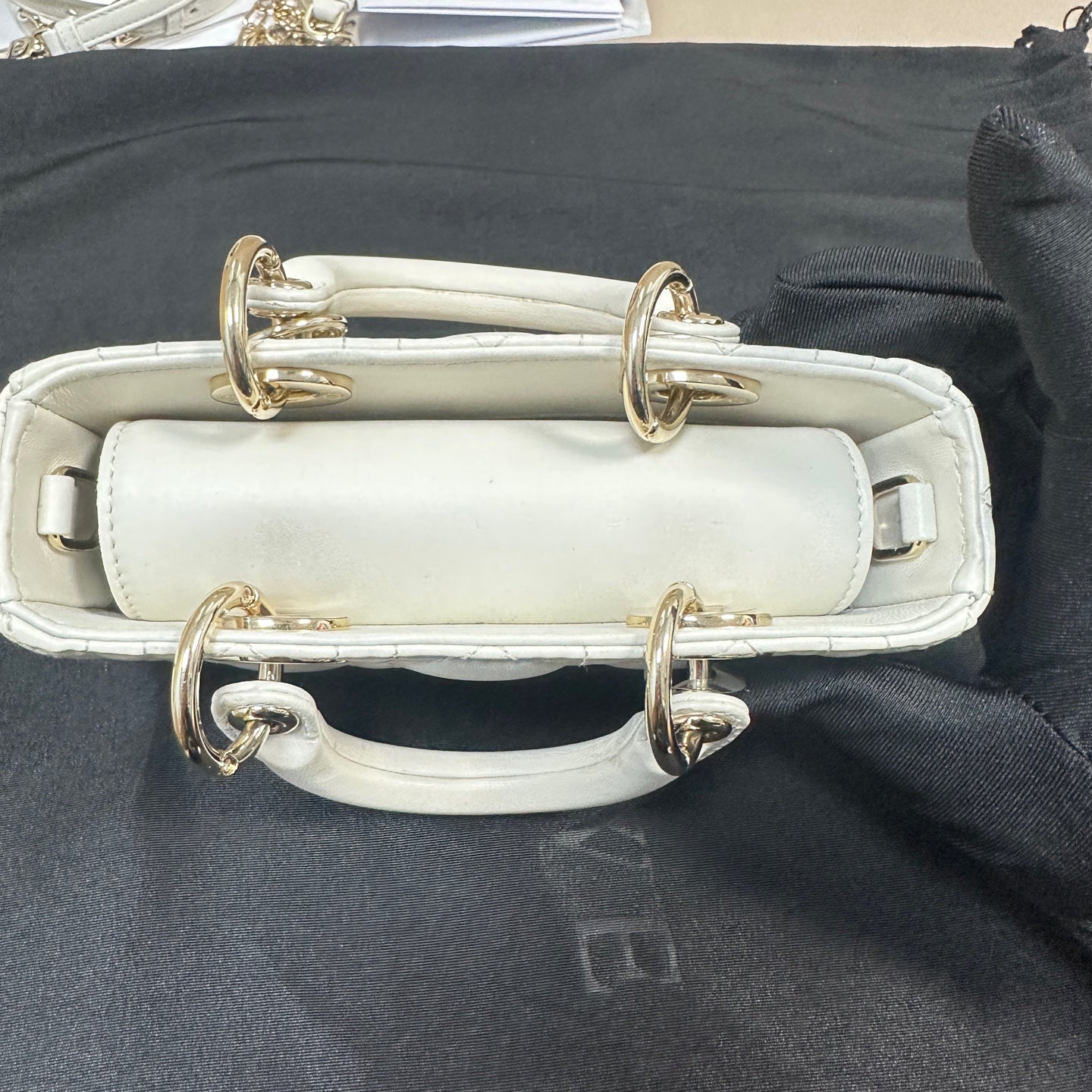 Dior - D-Joy Mini Bag - Leather - White - (mini)
