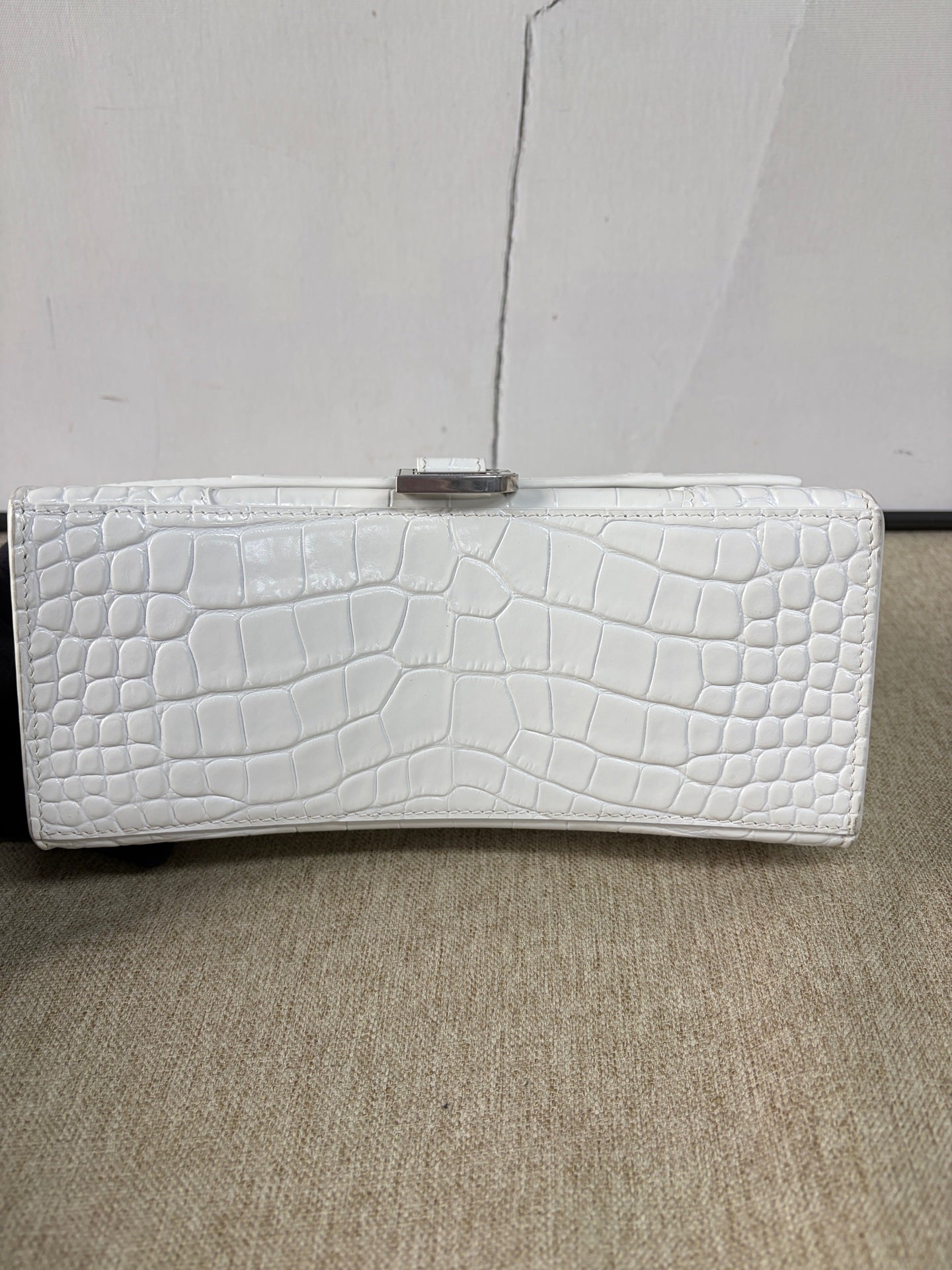 Balenciaga - Hourglass Top Handle Bag S - Cowhide leather - White - (Small)