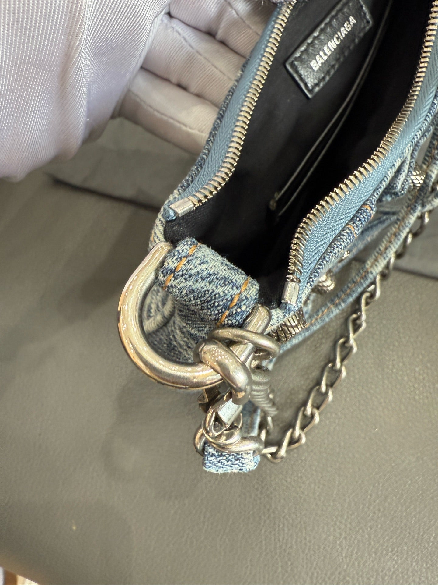 Balenciaga - Le Cagole Mini Shoulder Bag - Denim - Blue - (mini)