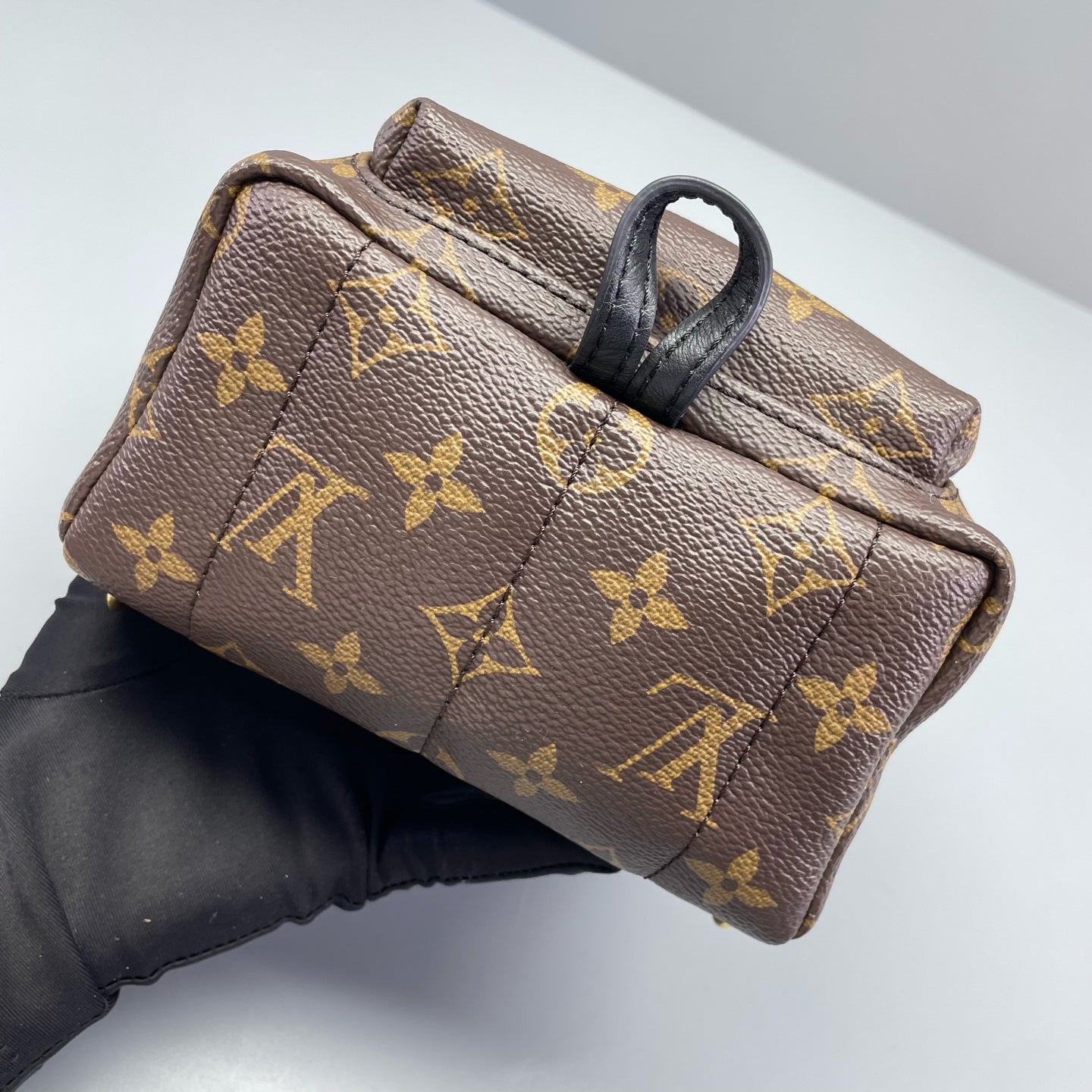 Louis Vuitton - Palm Springs Mini Backpack - Monogram coated canvas with leather trim - Brown - (mini)