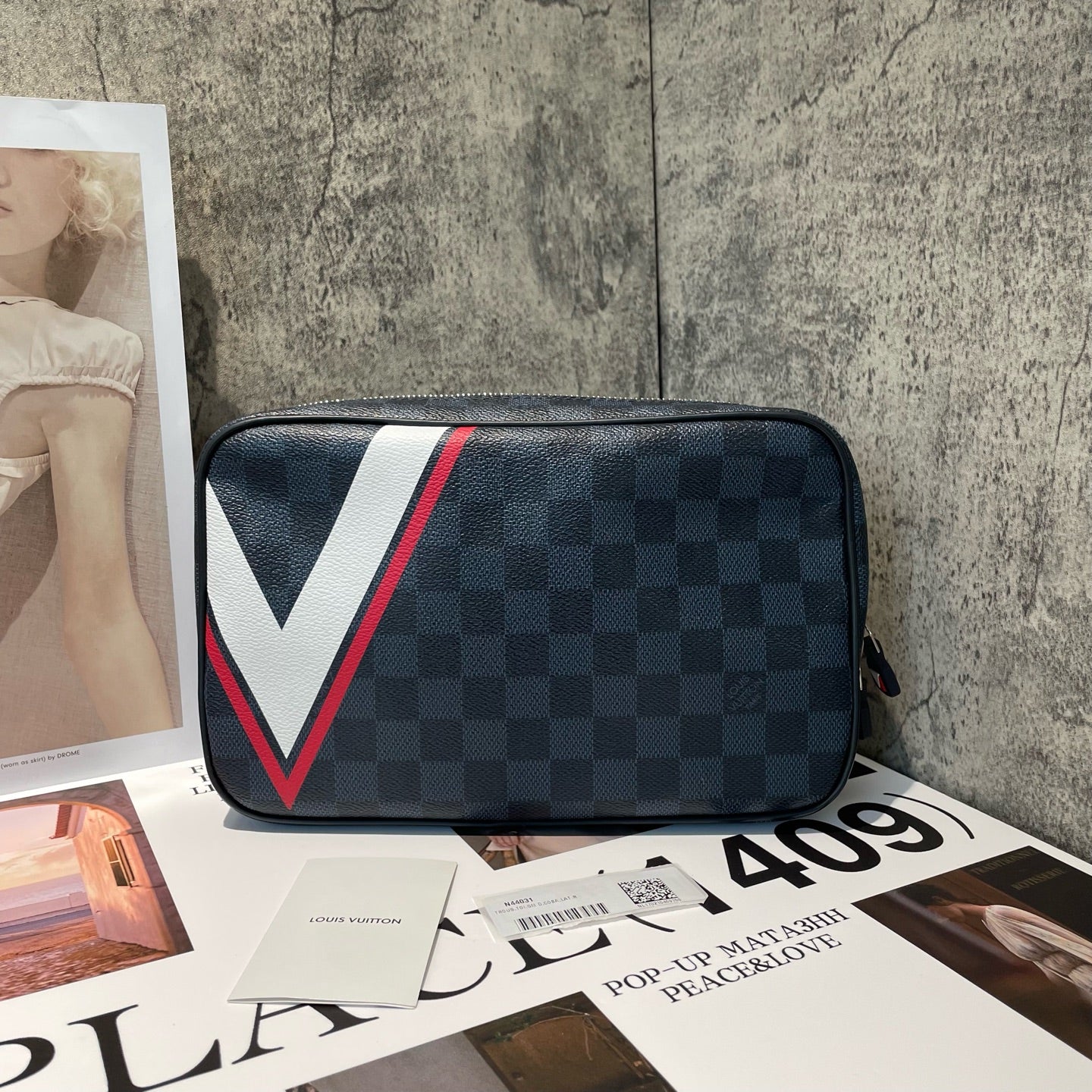 Louis Vuitton - America's Cup Regatta Limited Edition Toiletry Pouch - Damier Graphite coated canvas - Black - (small)