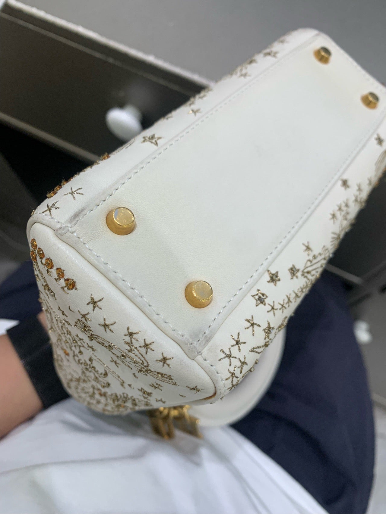 Dior - Lady Dior 12 Constellation Series Mini - Leather - White - (mini)