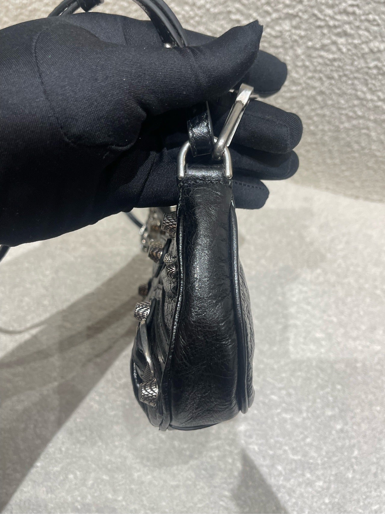 Balenciaga - Le Cagole Mini Shoulder Bag - Calfskin leather - Black - (mini)
