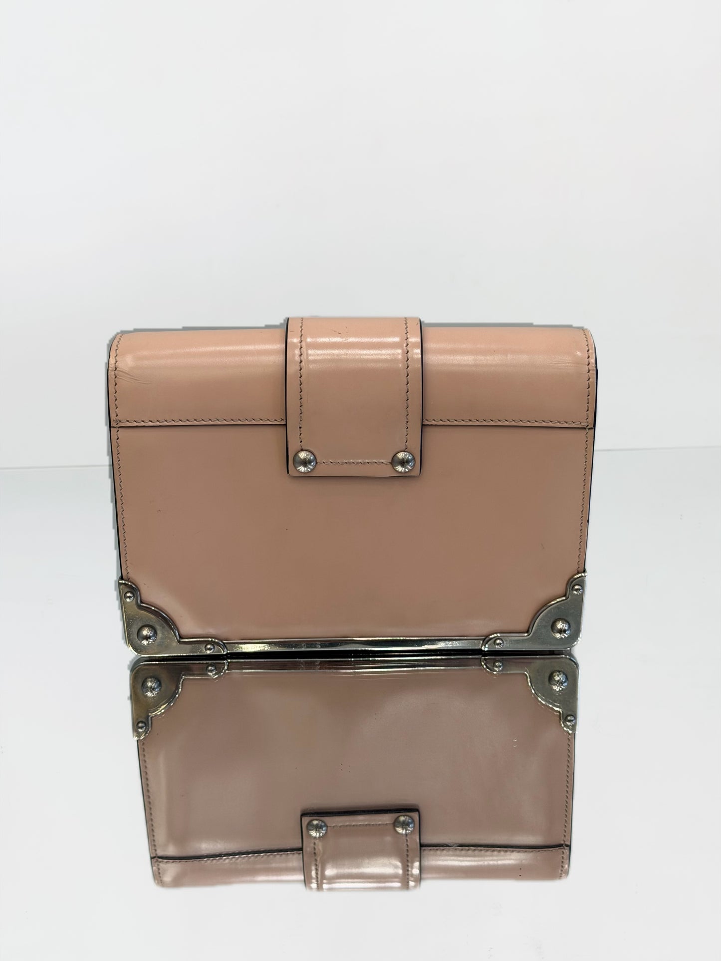 Prada - Cahier - Smooth calf leather - Nude Pink - (mini)