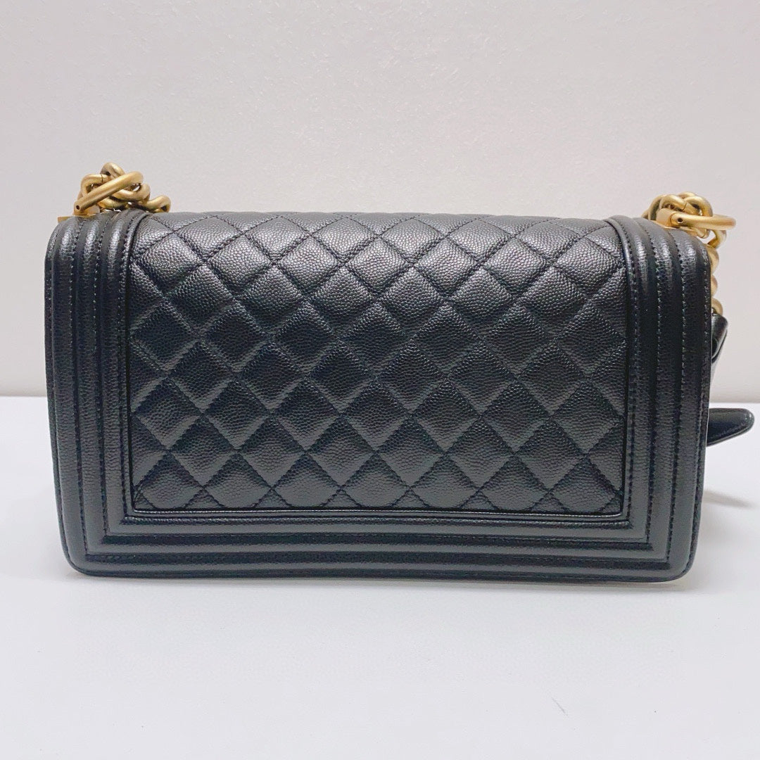 Chanel - Boy Bag Medium - Caviar leather - Black - (Medium)