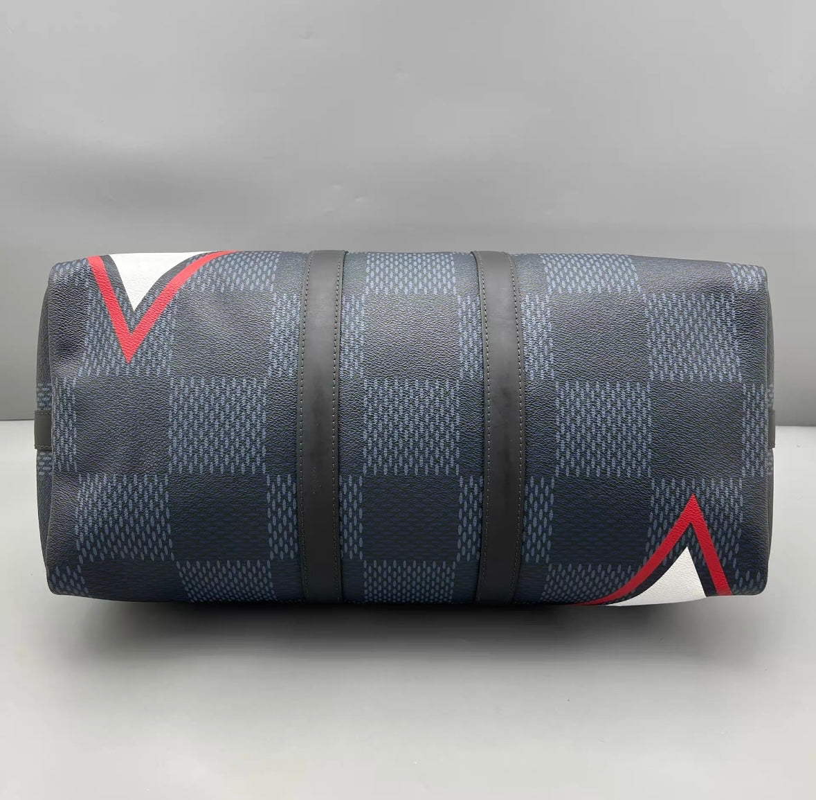 Louis Vuitton - Keepall Bandouliere 45 America's Cup Regatta - Coated canvas with leather trim - Navy Blue, White, and Red - (Large)