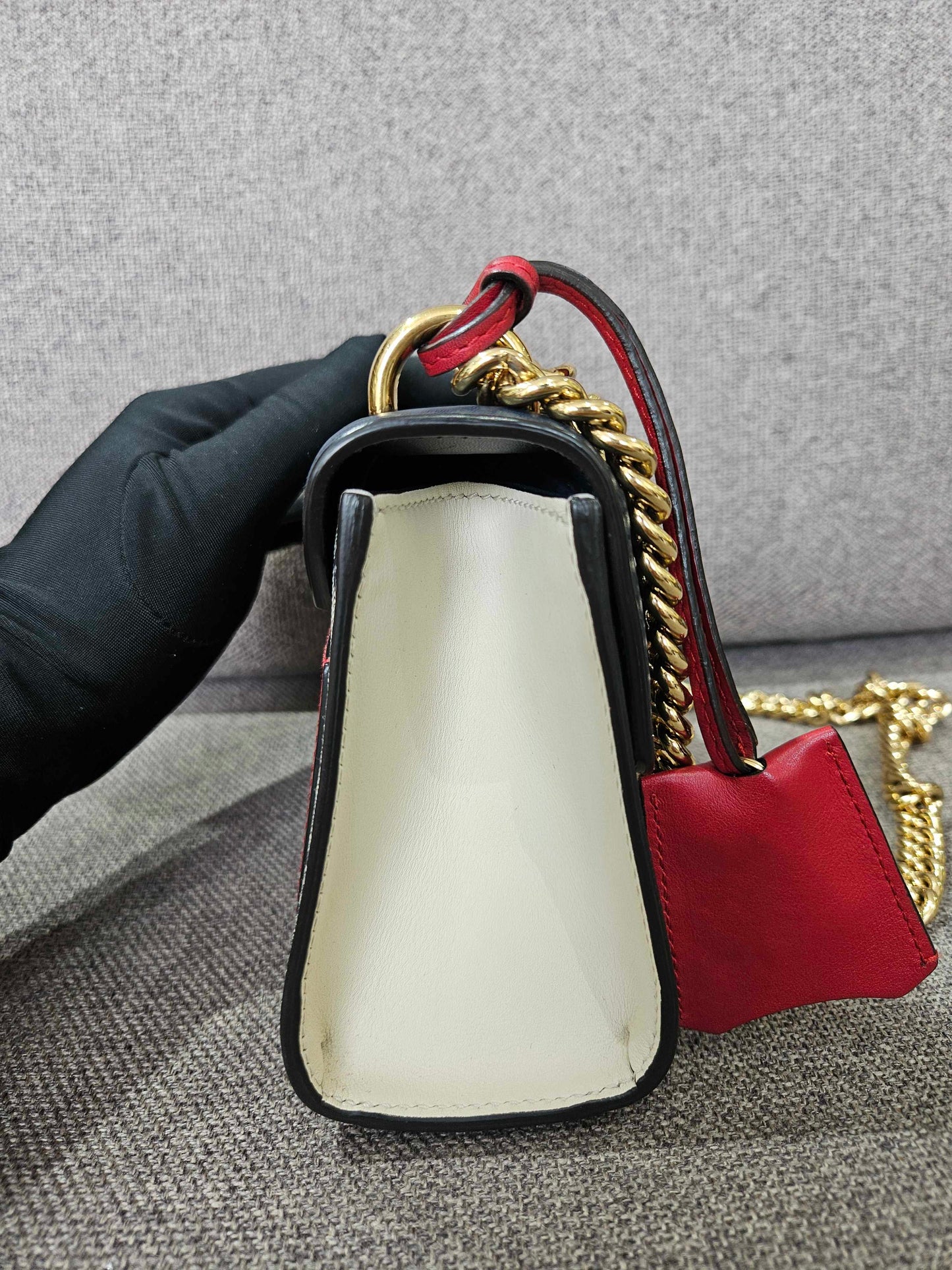 Gucci - Padlock Shoulder Bag - GG Supreme canvas and Leather - Black - (mini)